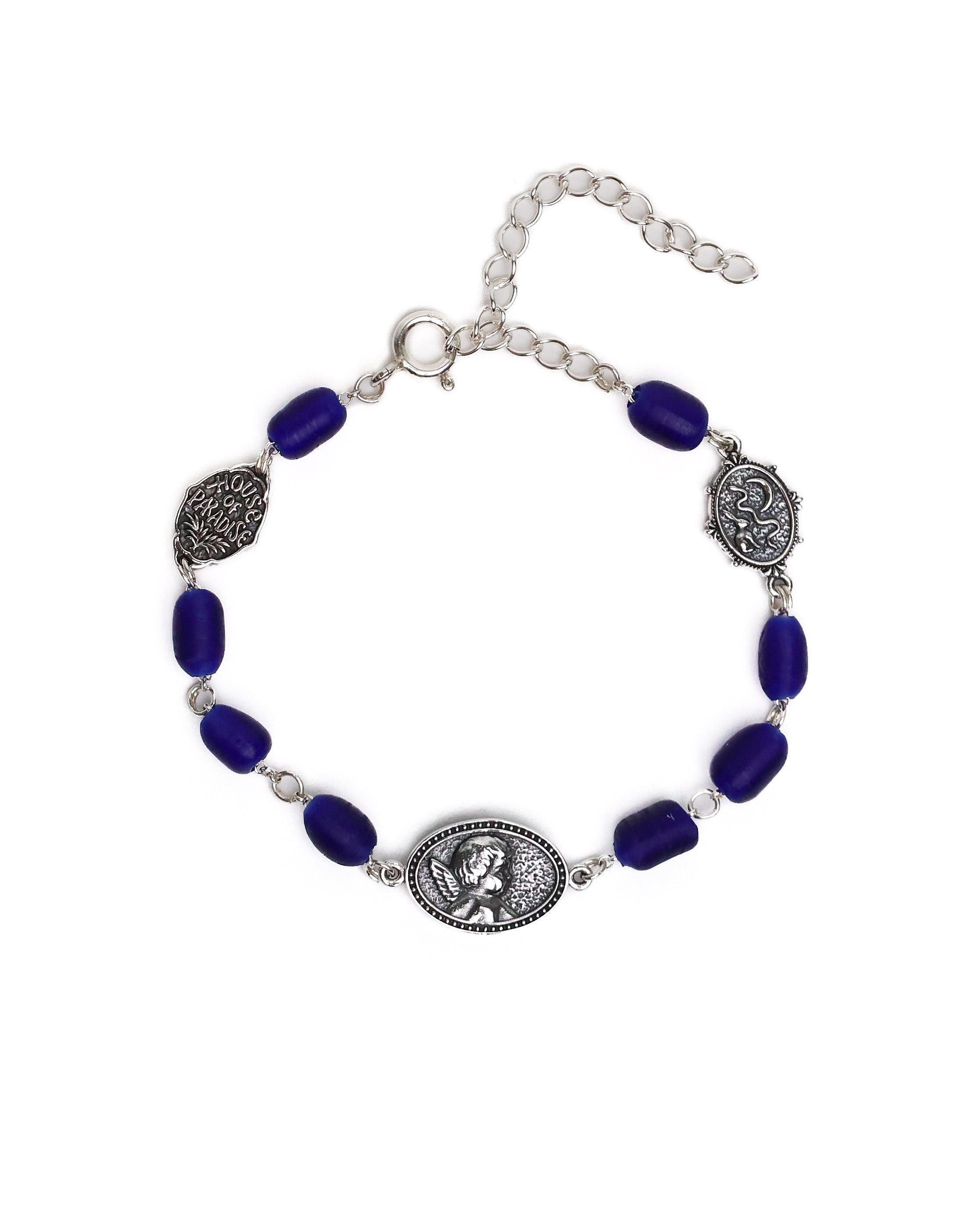 Camino Bracelet (Silver 925/Navy Glass)