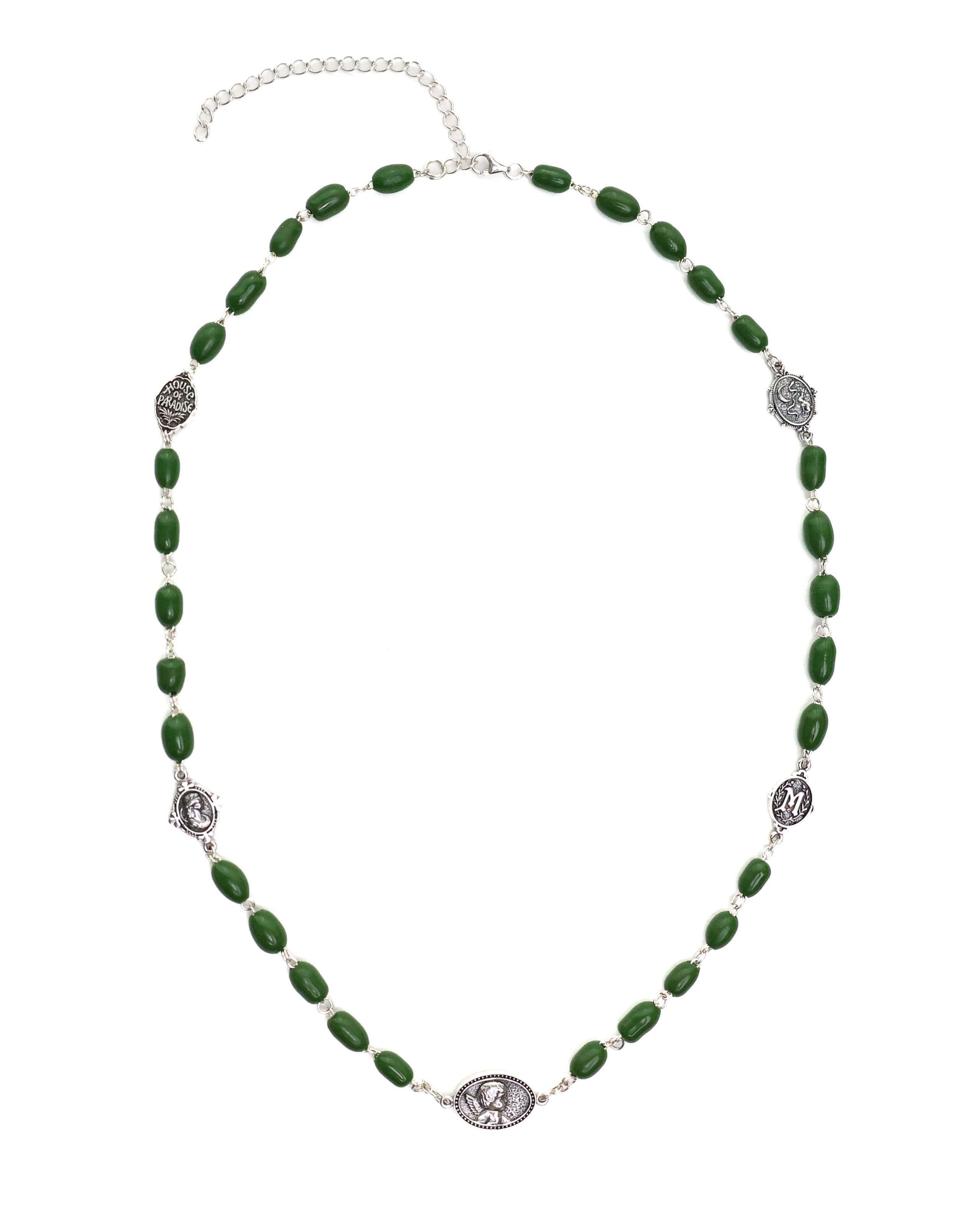 Camino Chain (Silver 925/Green Glass)