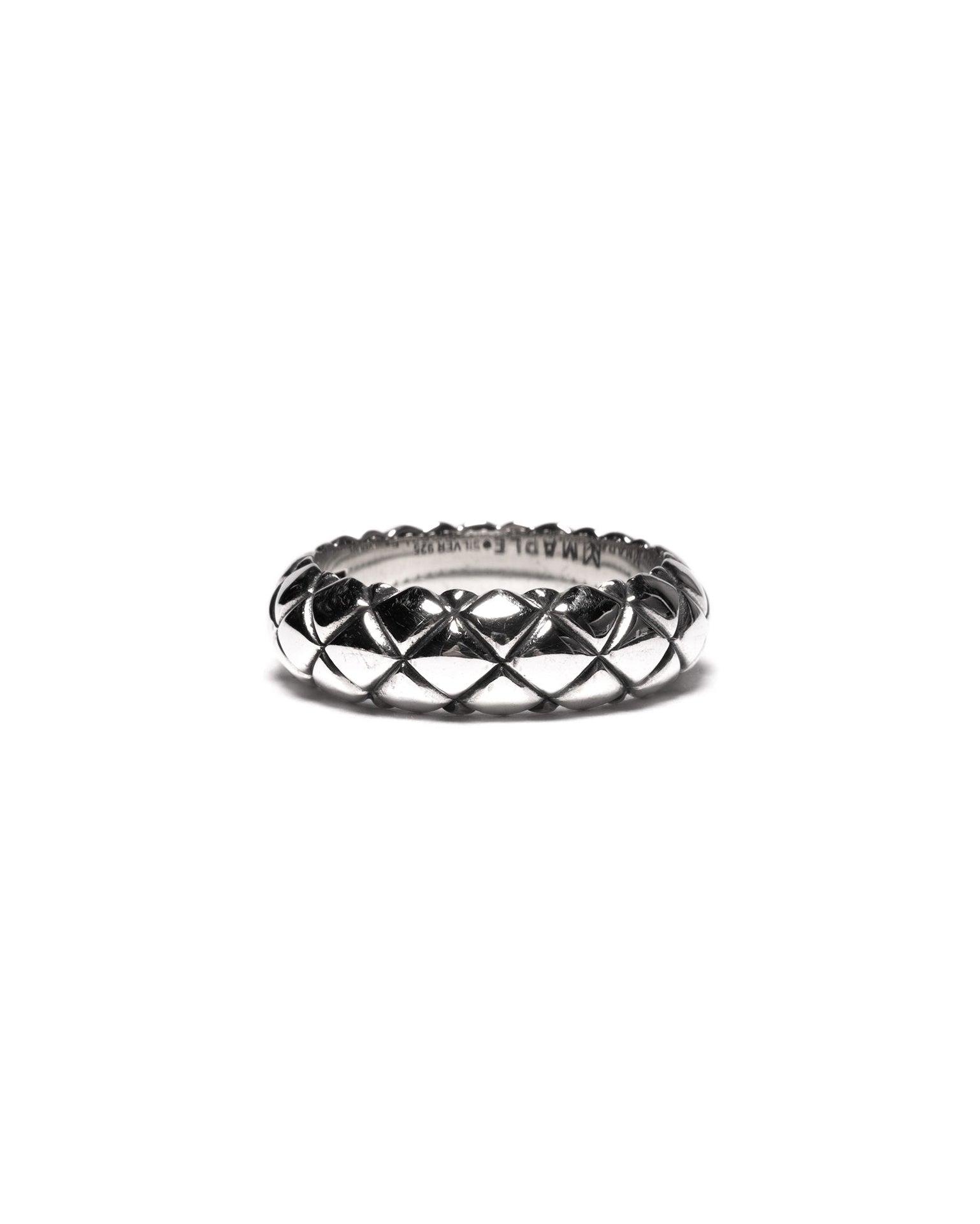 Quilted Band Ring Silver 925