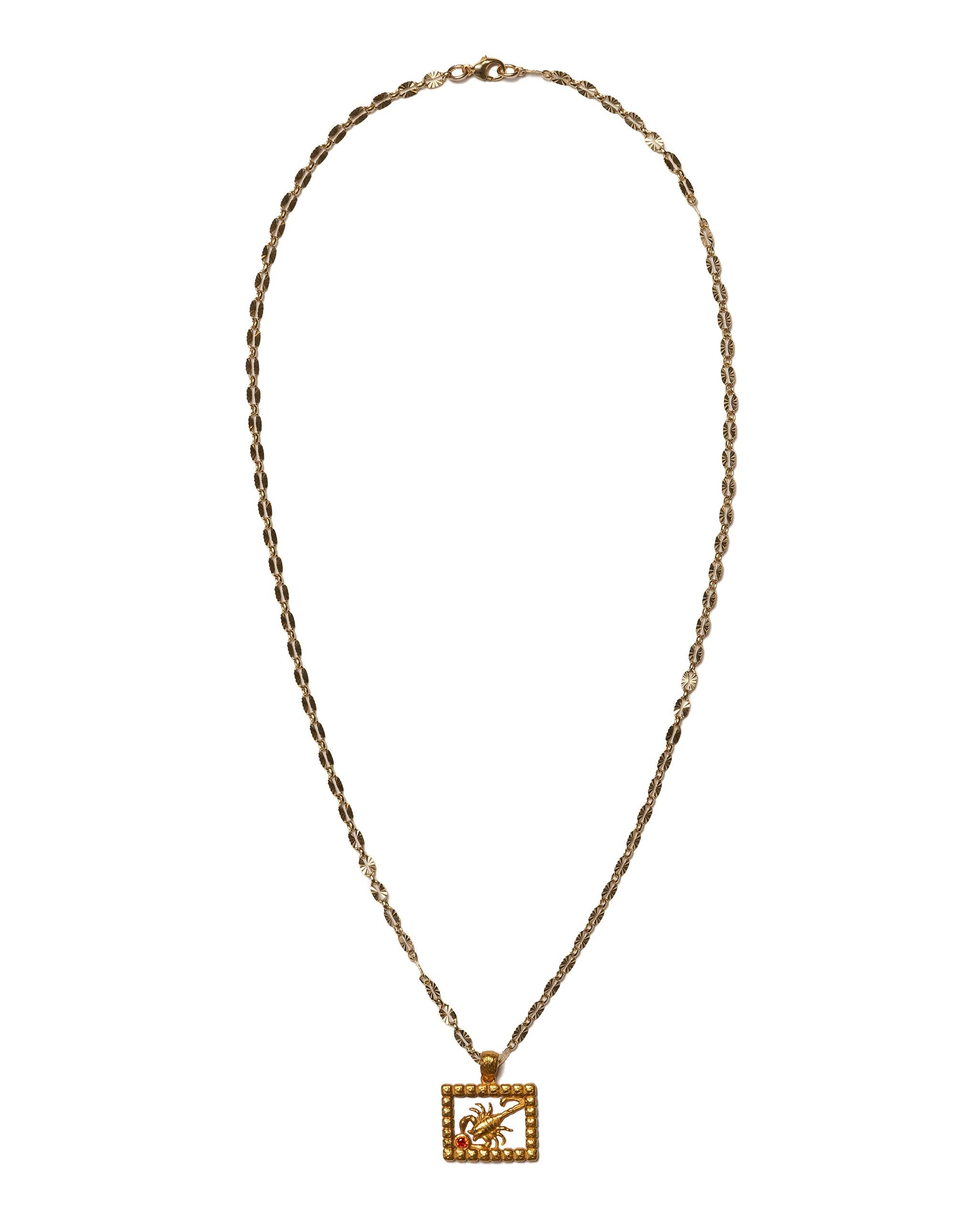 Scorpio Chain (14K Gold/Zircon)
