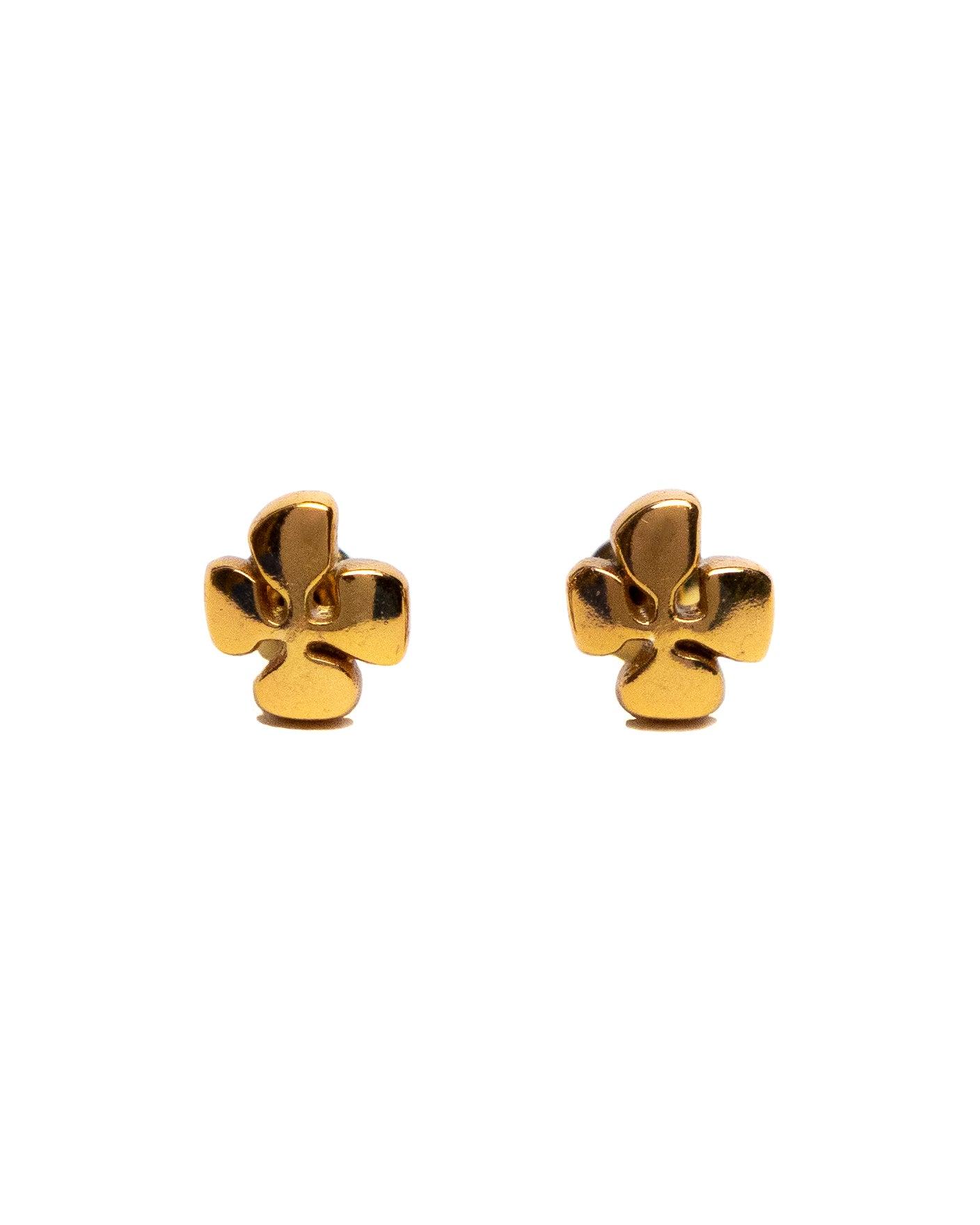 Cross Studs (14K Gold)