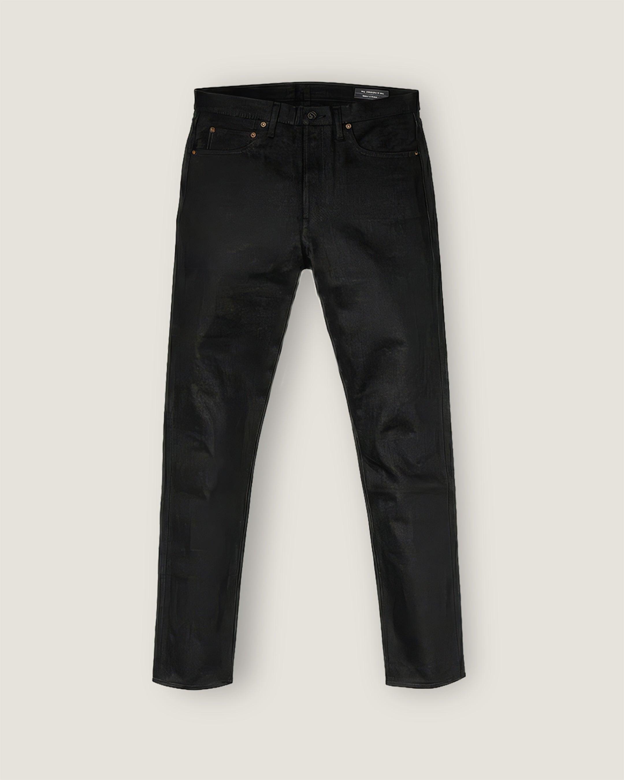 Black Slim Fit 001 Raw Selvedge Jeans