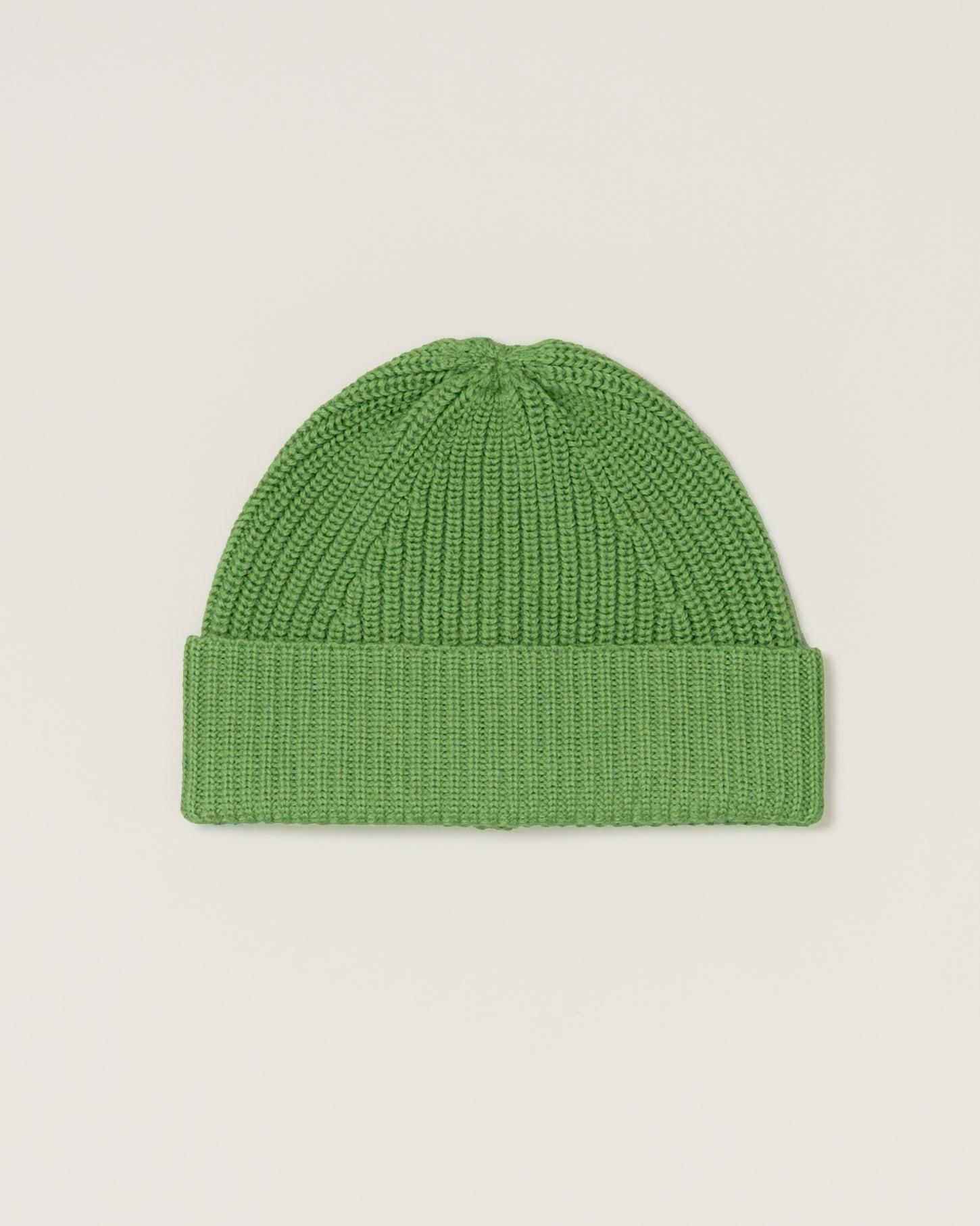 Fern Green Merino Wool Beanie