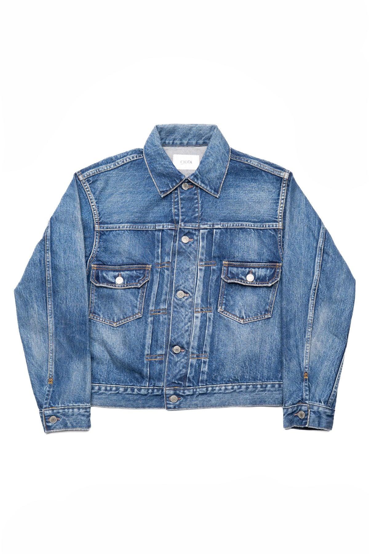 New Double Pocket Denim Jacket - Medium Dark Blue (Damaged)