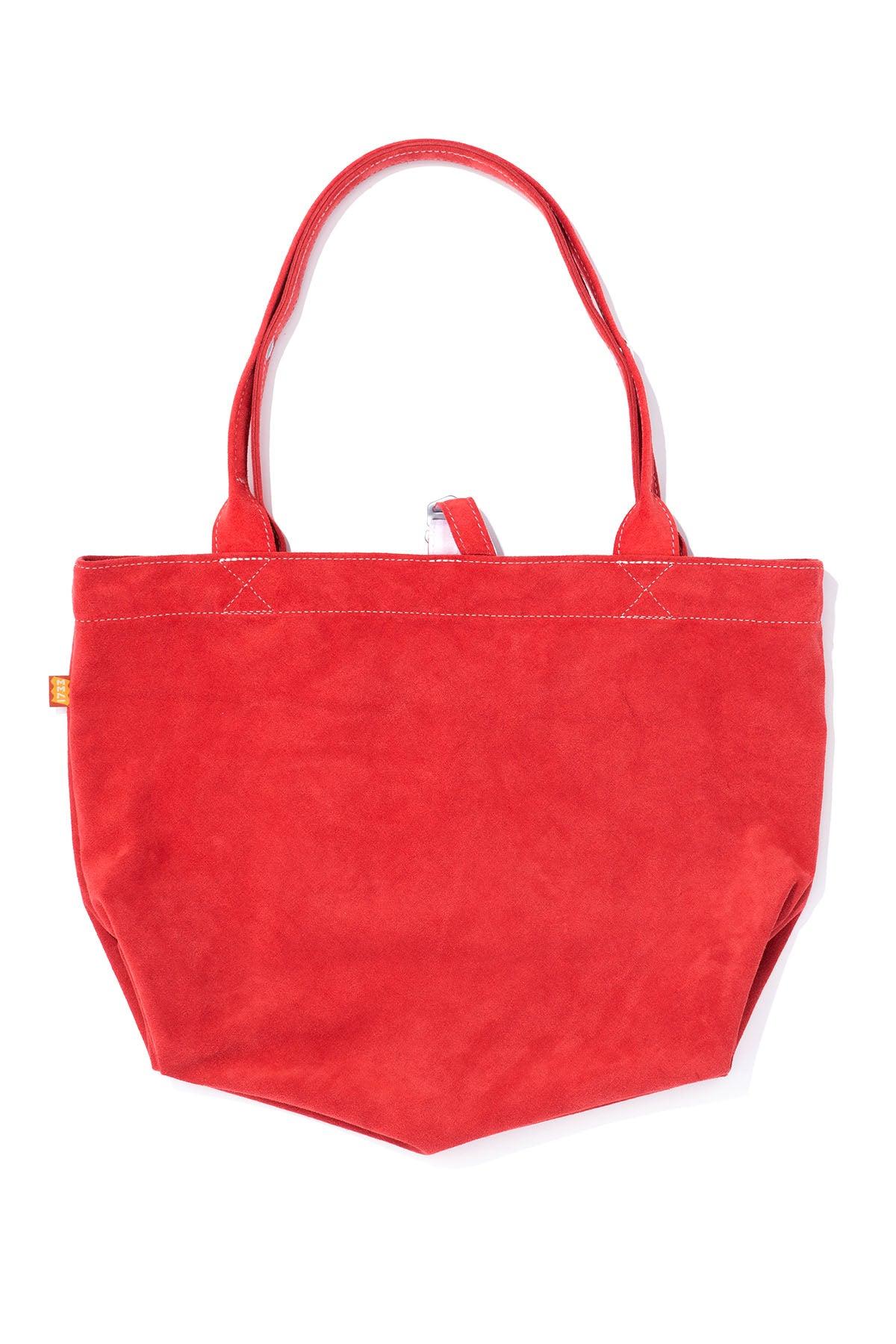 Simple Tote - Suede - Red (Blue in Green Exclusive)