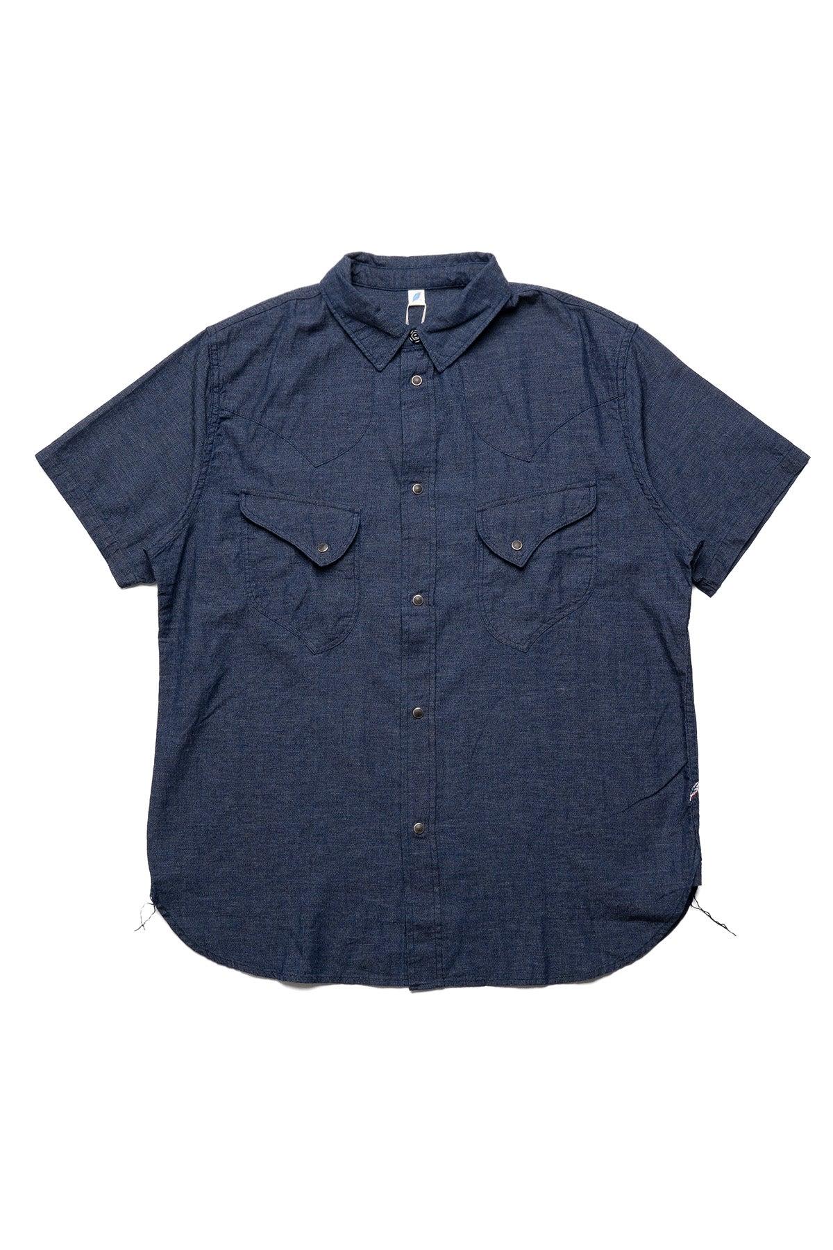 Heather Chambray Curved Pocket Shirt