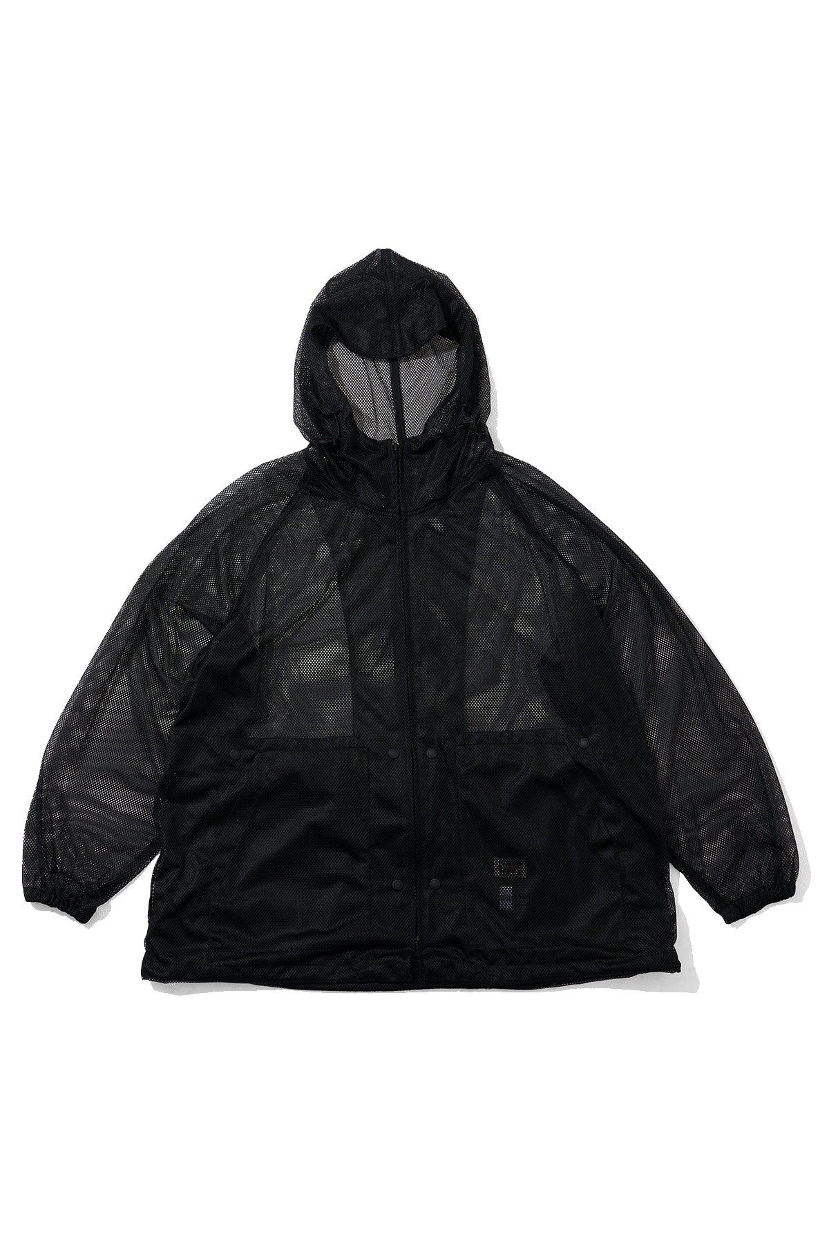 Mesh Parka for Nepenthes NY and Blue in Green - Black
