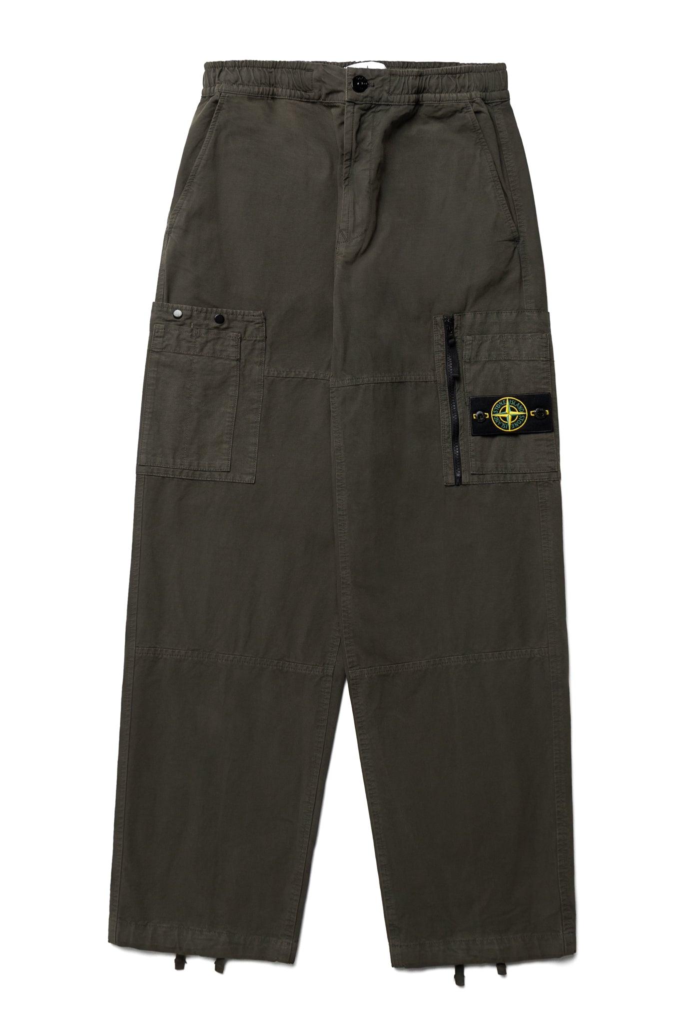 Cargo Pants In Organic Cotton Ripstop - Coal Grey