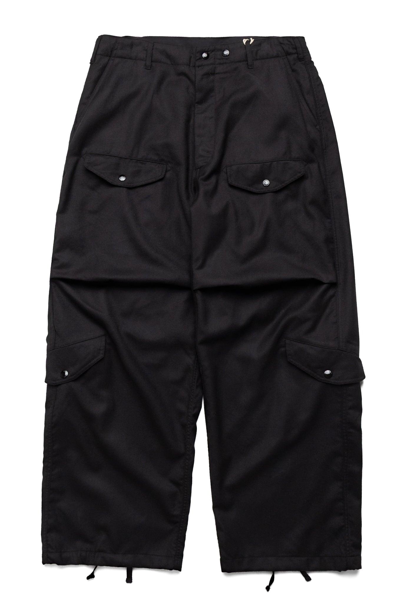 AF Over Pant High Count Worsted Wool - Black