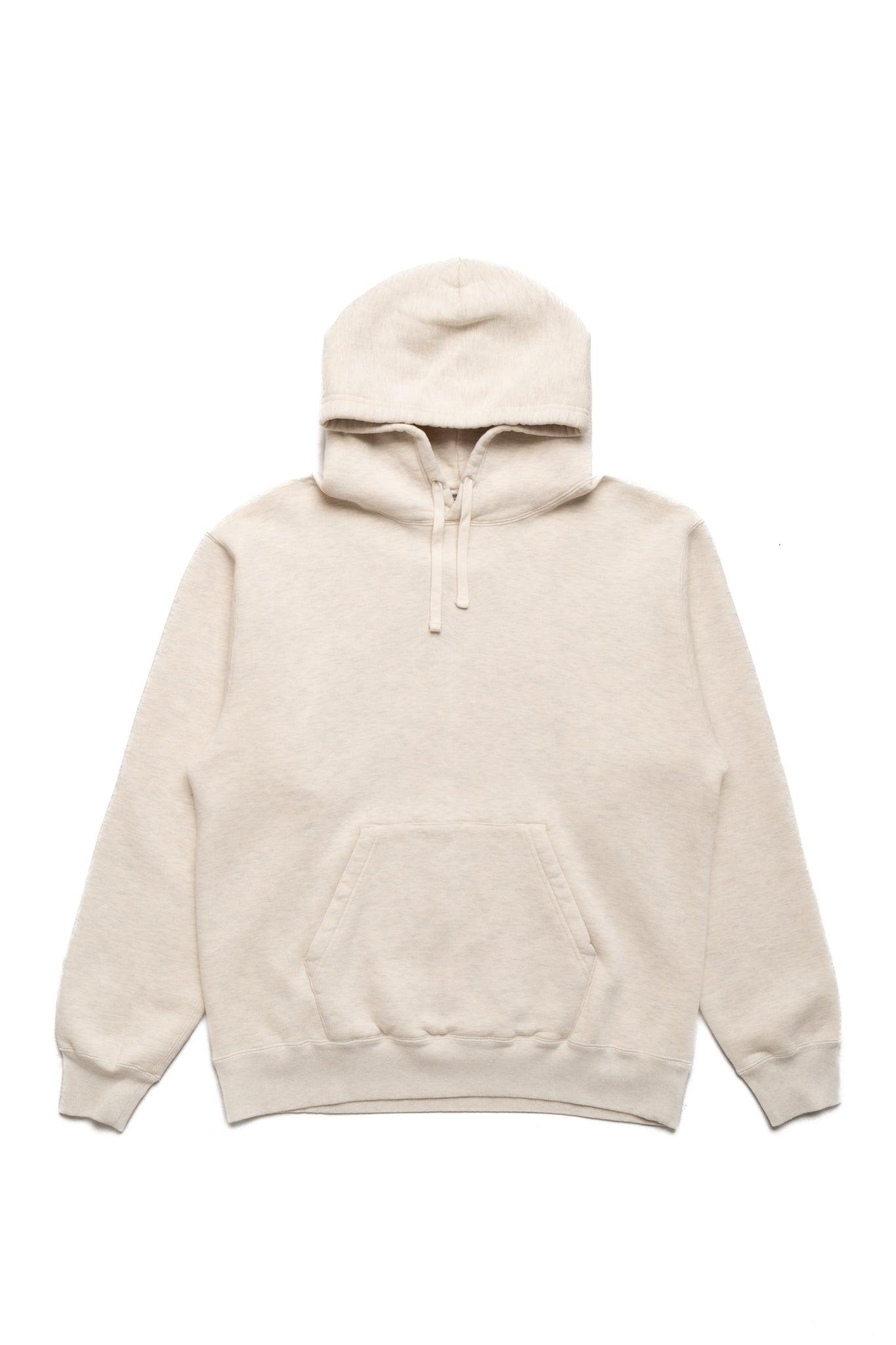 Sweat Pullover Hoodie Raised Back - Oatmeal