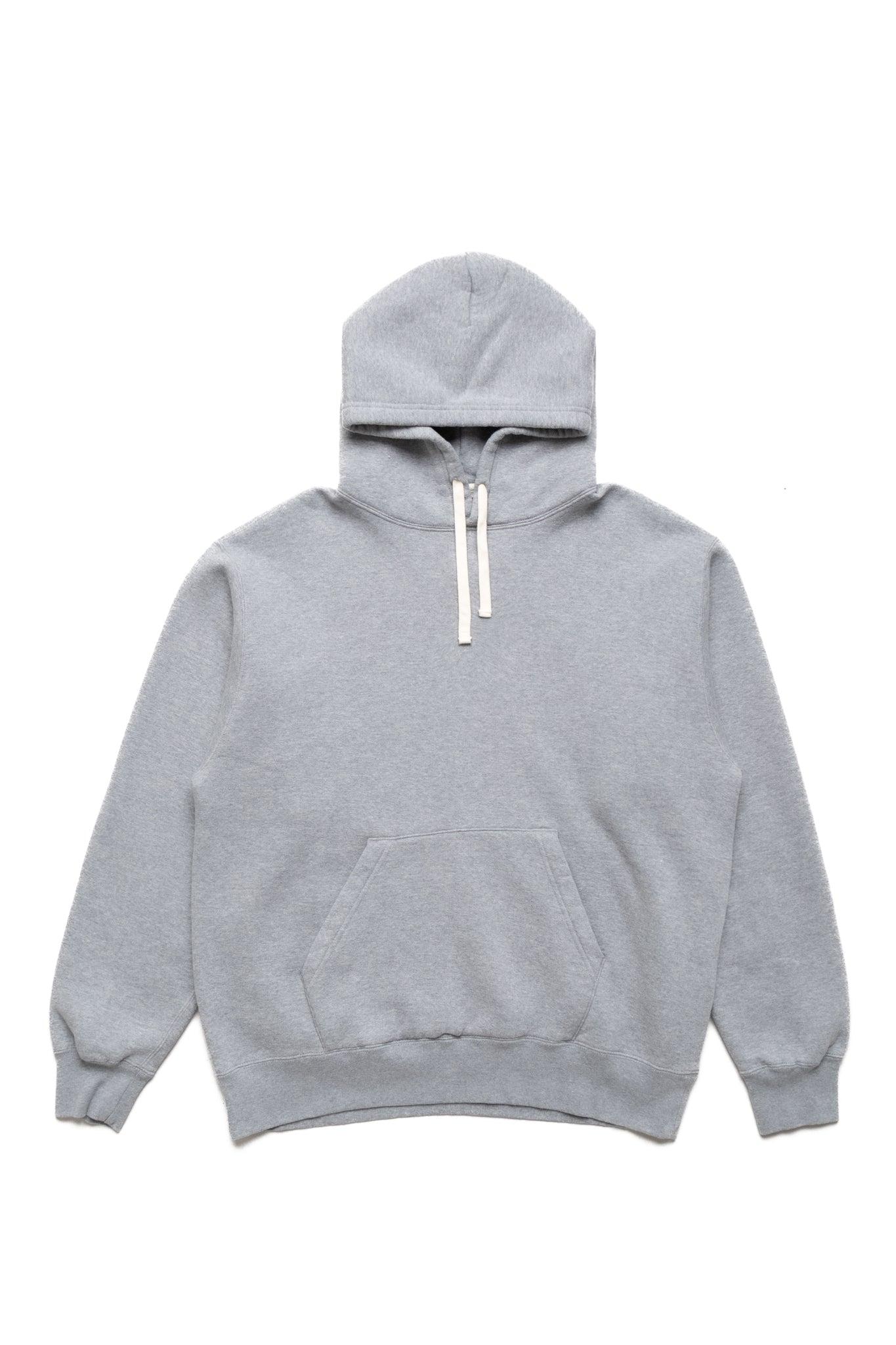 Sweat Pullover Hoodie Raised Back - Grey