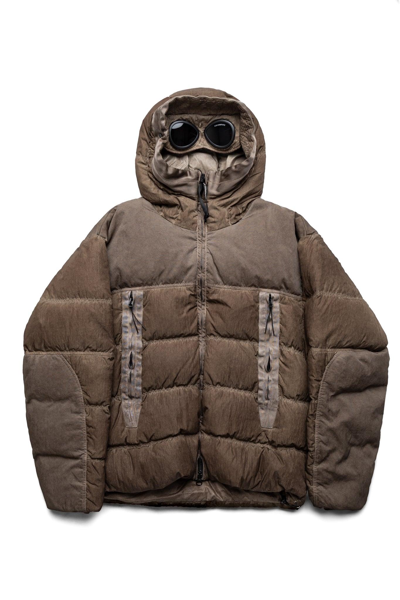 Eco-Chrome R Mixed Goggle Down Jacket - Re-Color Brown
