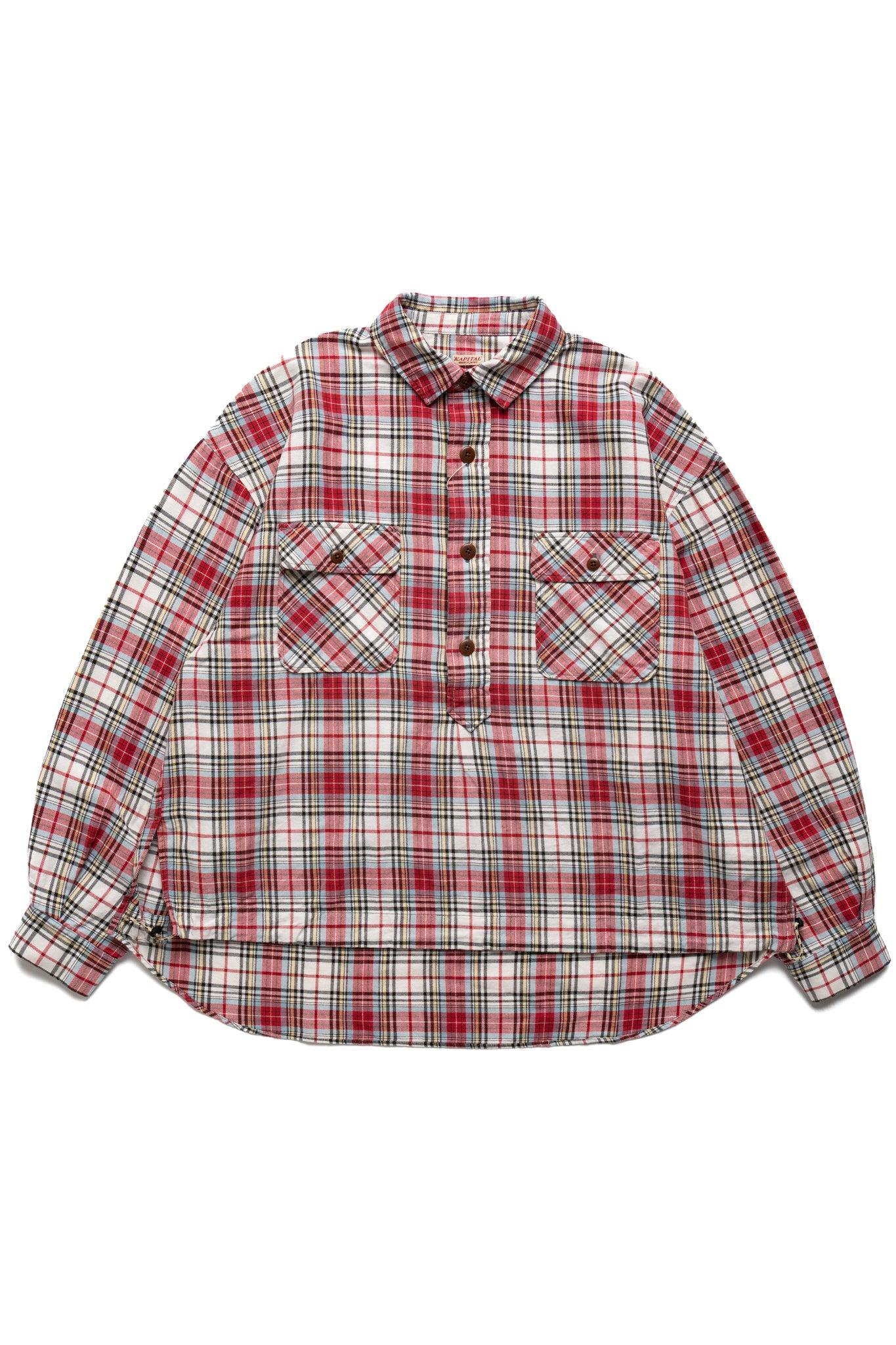 Columbia Check Shirt Anorak - Red