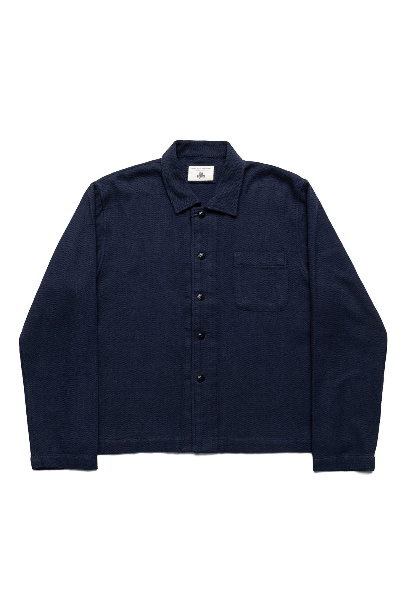 Shirt Jacket (Blue in Green Fit) - Navy