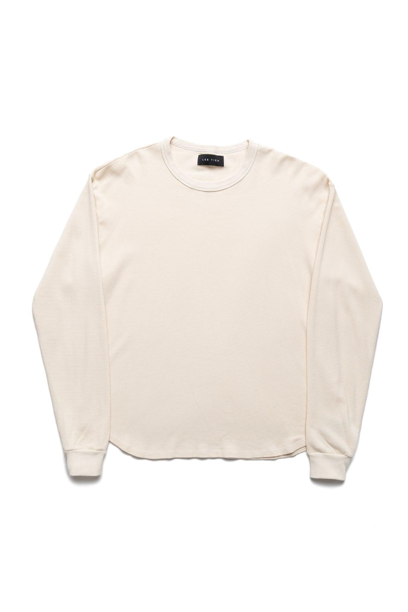 Thermal Baseball Hem Tee - Ivory