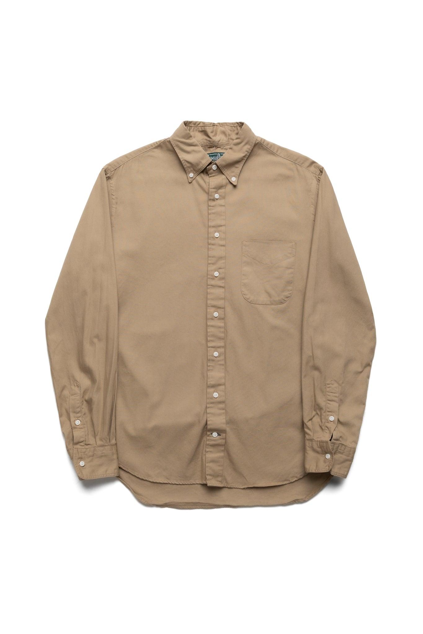 Overdye Oxford L/S Button Down Shirt - Tan