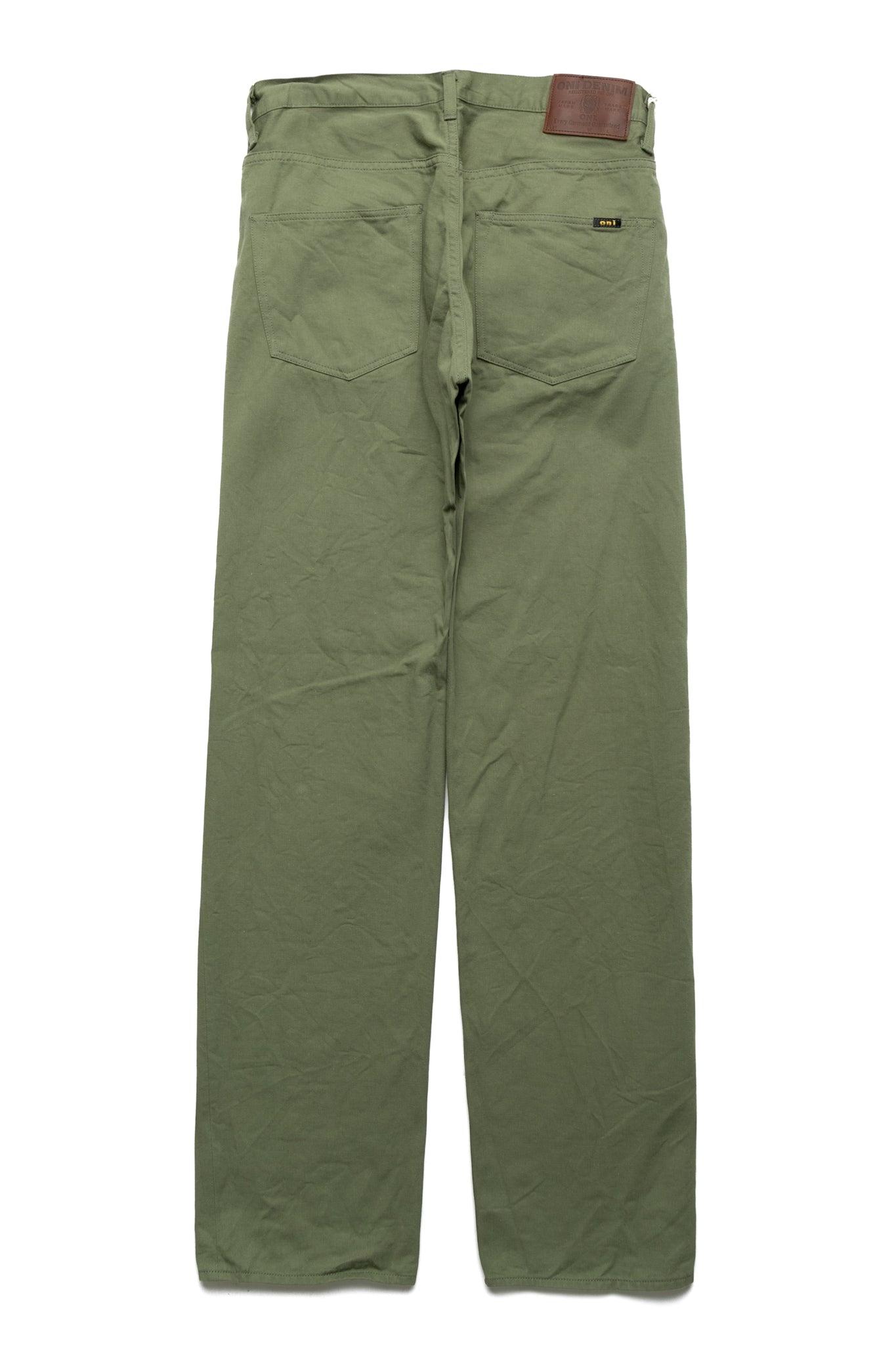 271-SVCOL Selvedge Chino Just Right Straight - Olive