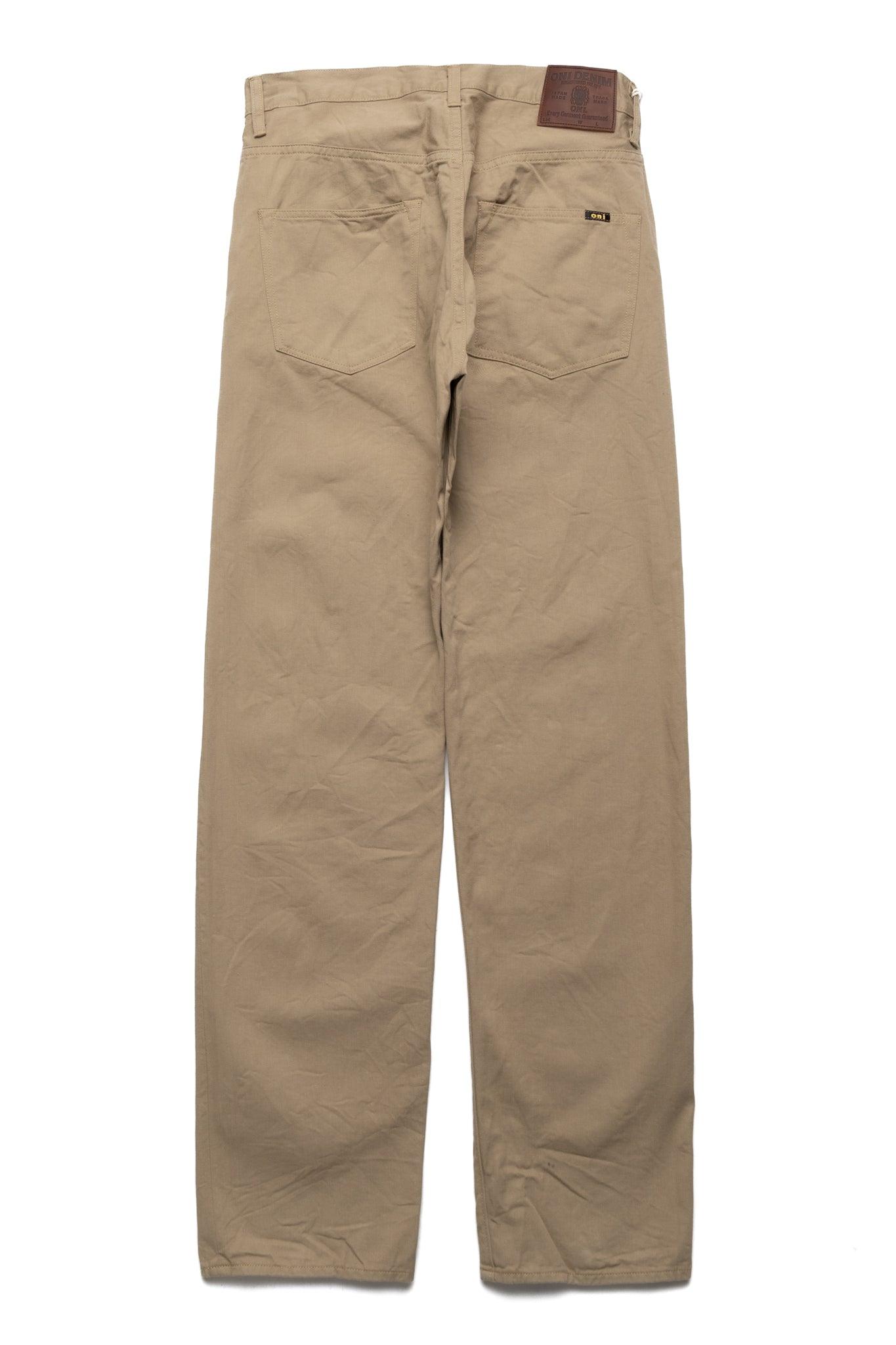 271-SVCKB Selvedge Chino Just Right Straight - Khaki Beige