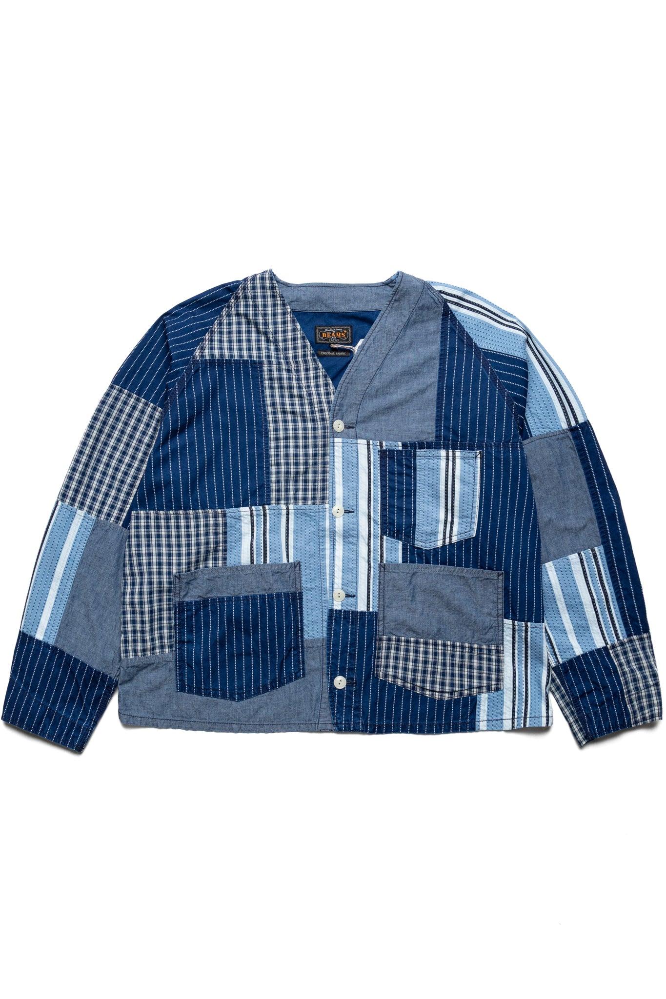 Engineer Jacket Indigo Patchwork