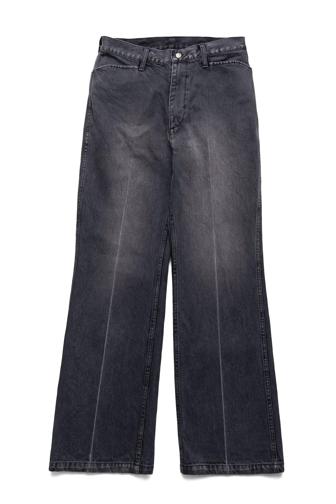 14oz BLKxBLK Denim 5P FRISKO (Center Pleat)