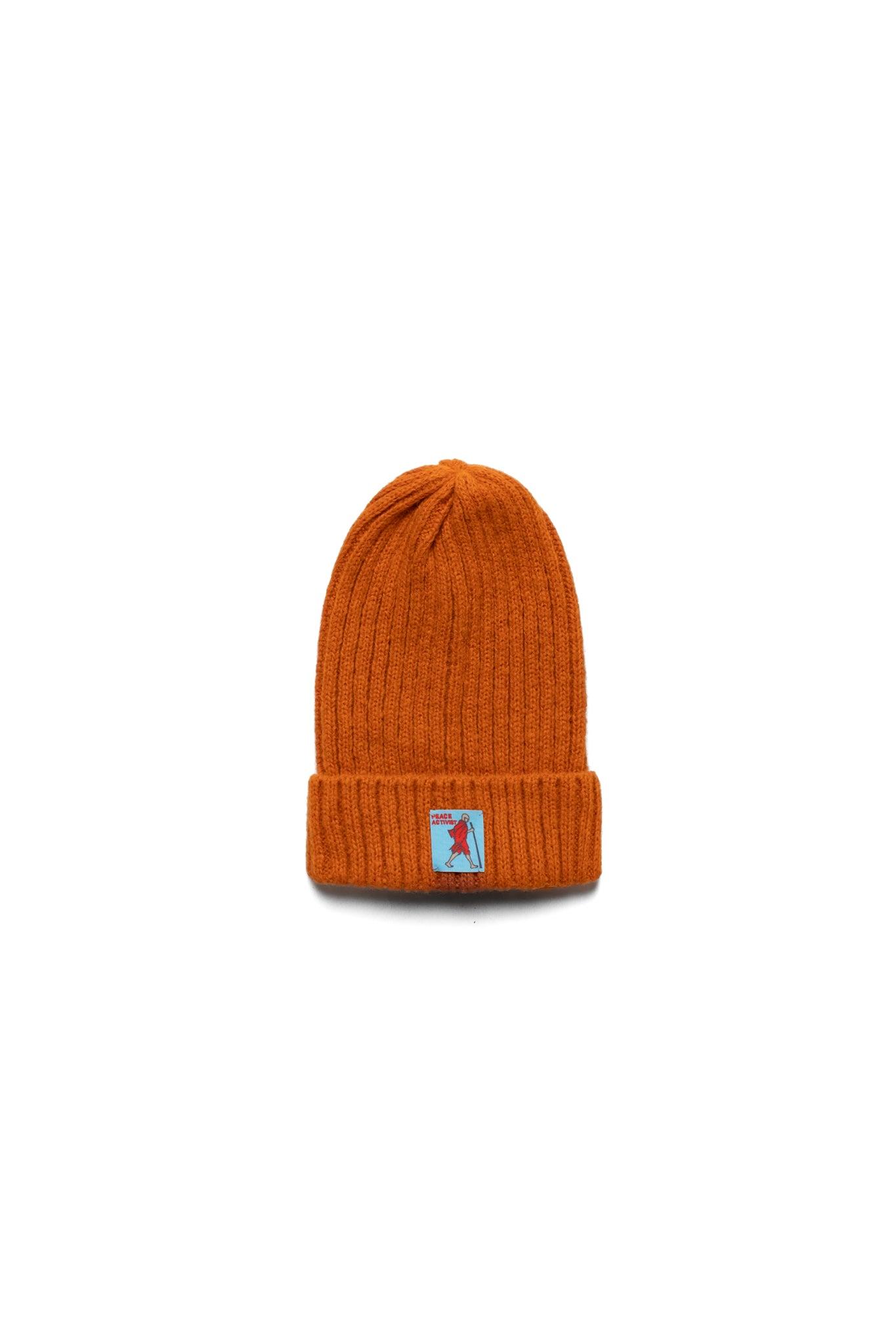 5G Wool Knit Cap - Orange