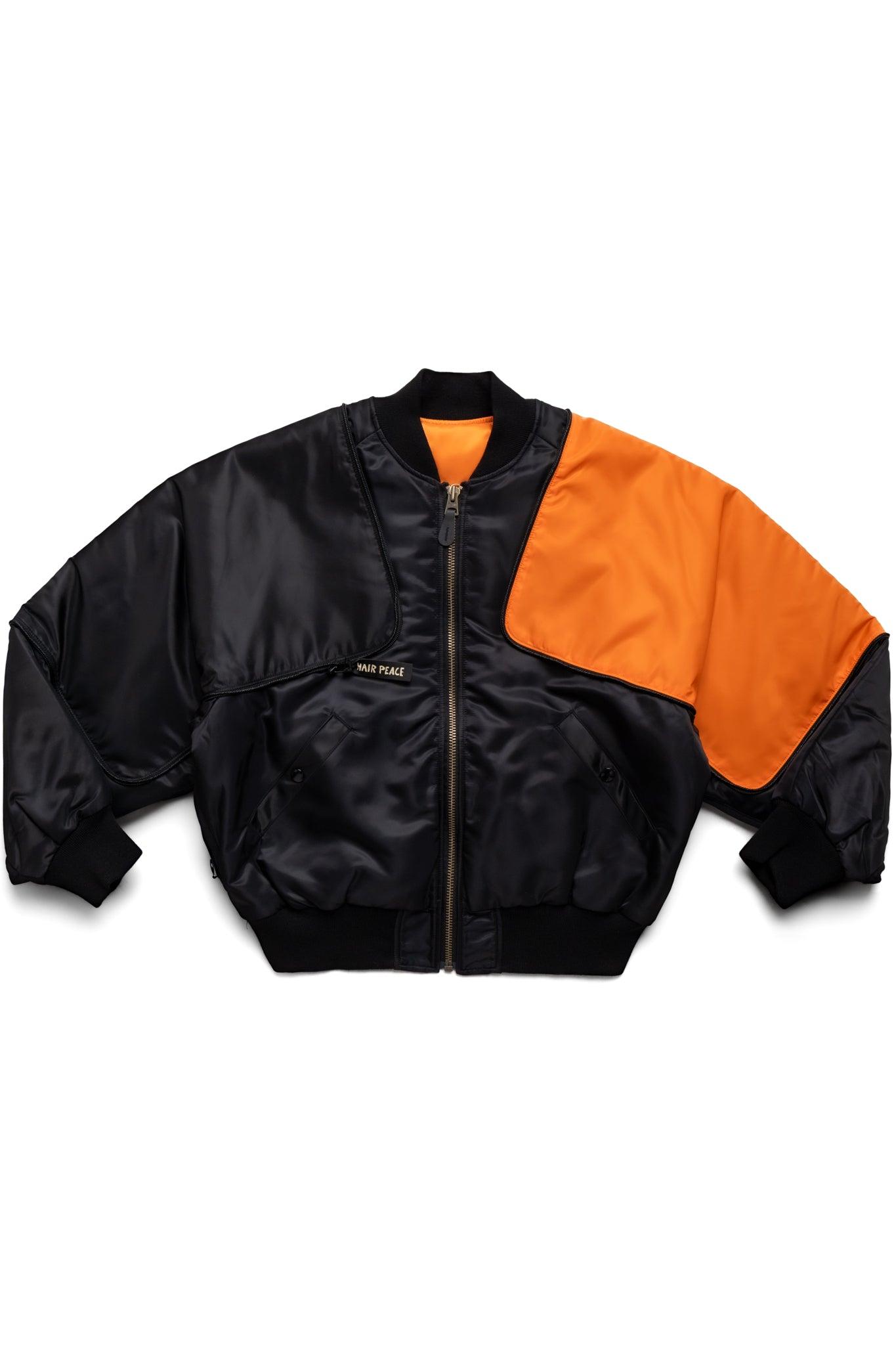 MA-1 Nylon SHAM BOMBER JKT - Black