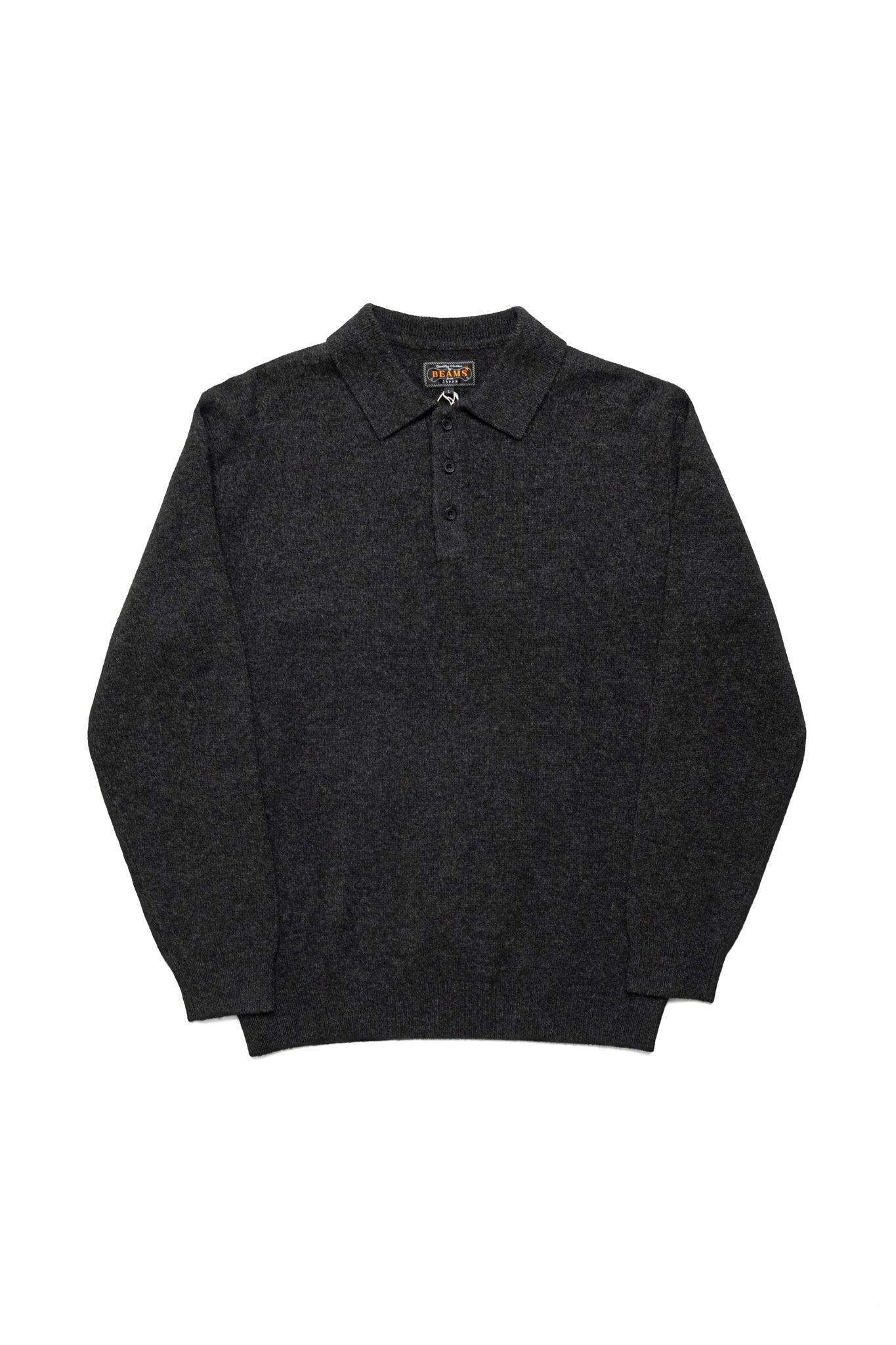 Knit Polo 9G - Charcoal