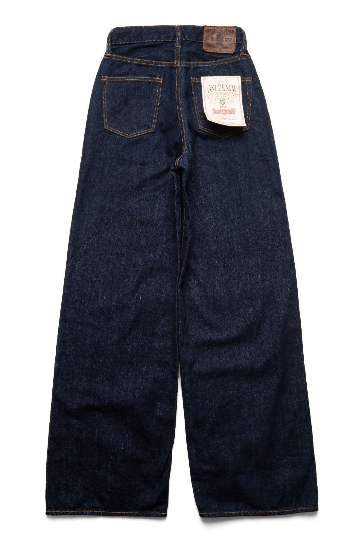 L722-12Zwash Ladies 12oz Selvedge Denim Zip-Fly Super Wide Straight