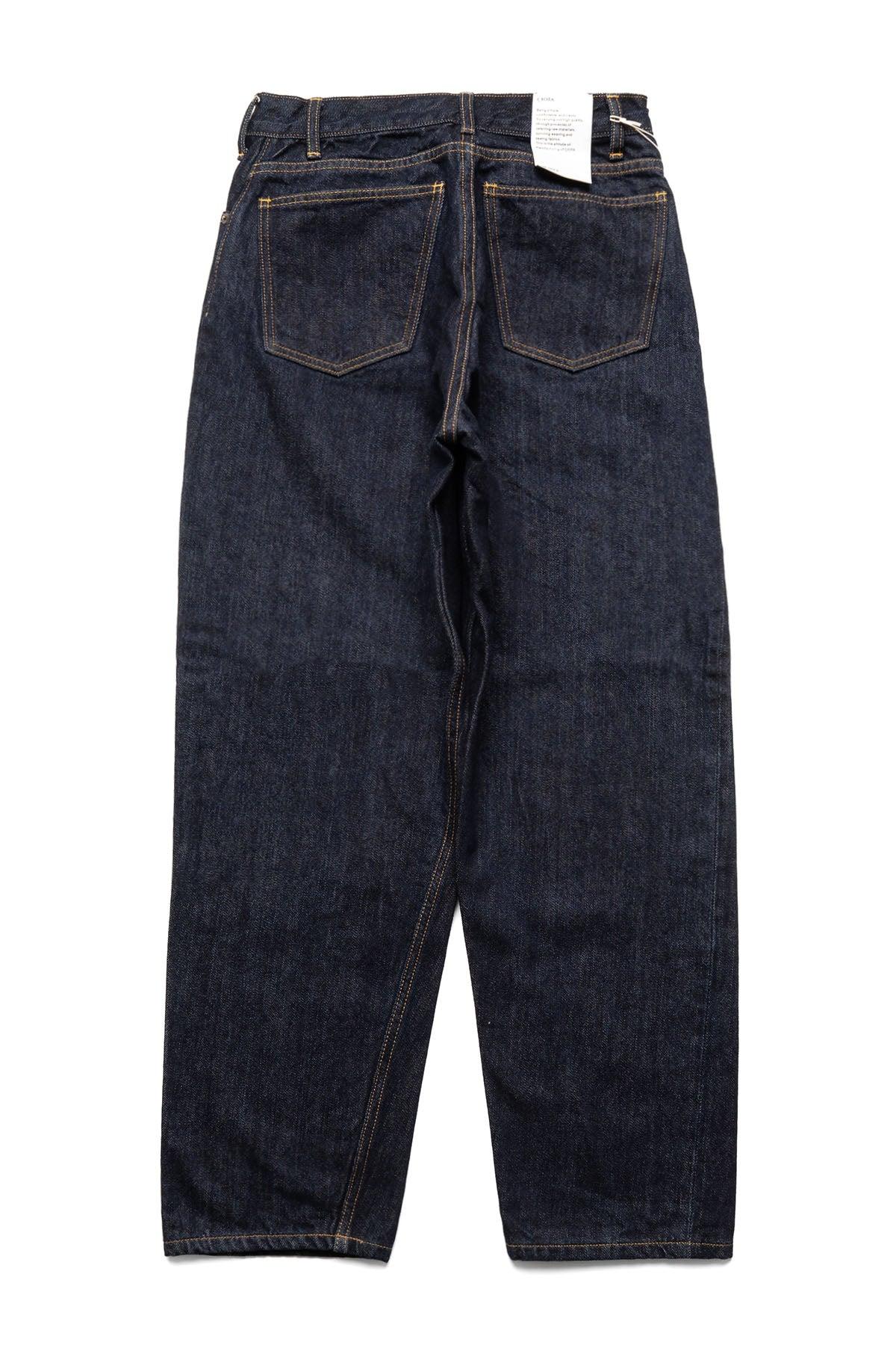 Wide Tapered 5 Pocket Pants - Indigo / Navy (One Wash)