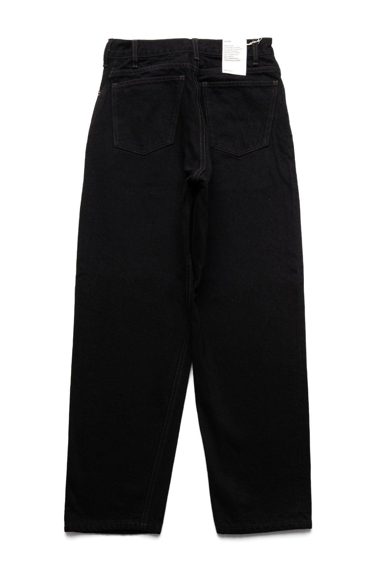 Wide Tapered 5 Pocket Pants - Black
