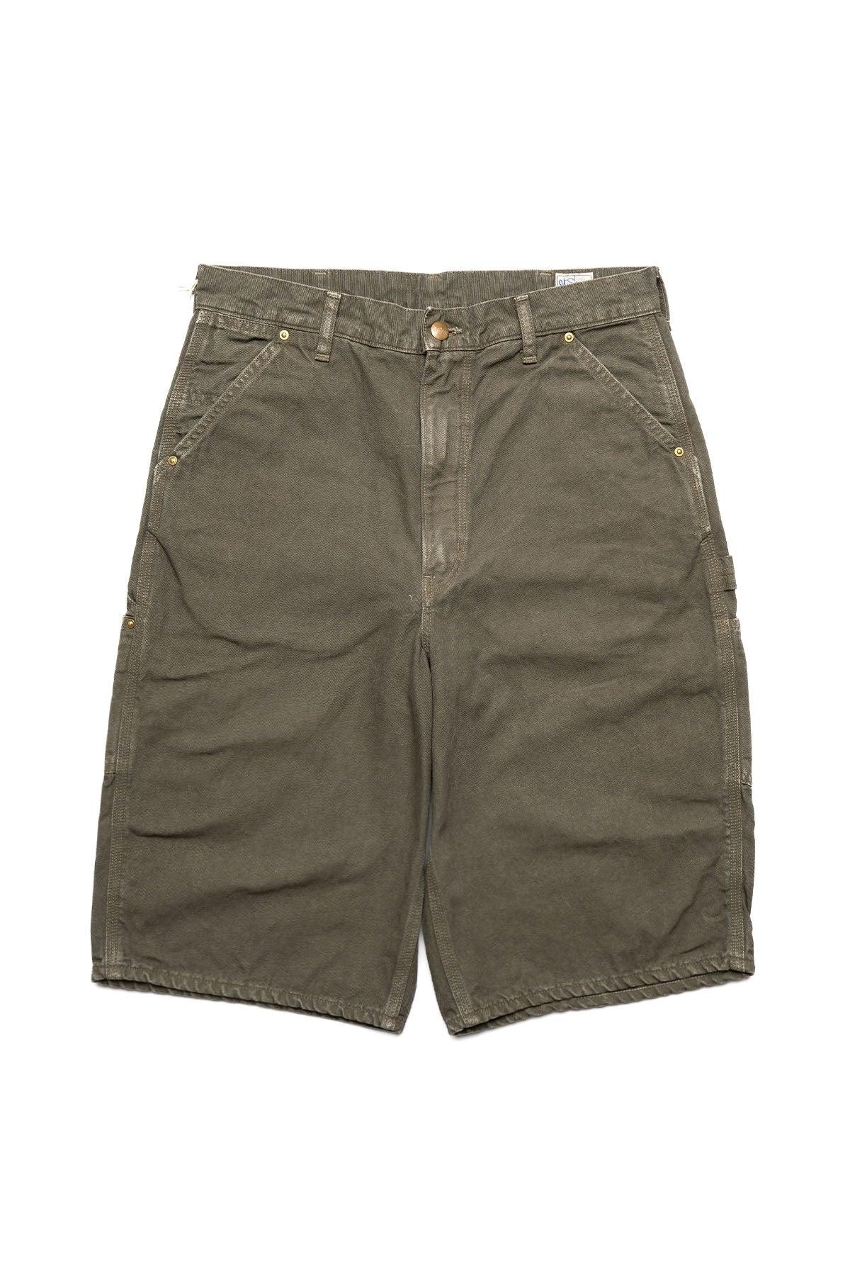 Dad's Fit Oxford Painter Shorts - Army Green Stone (Blue in Green Exclusive)