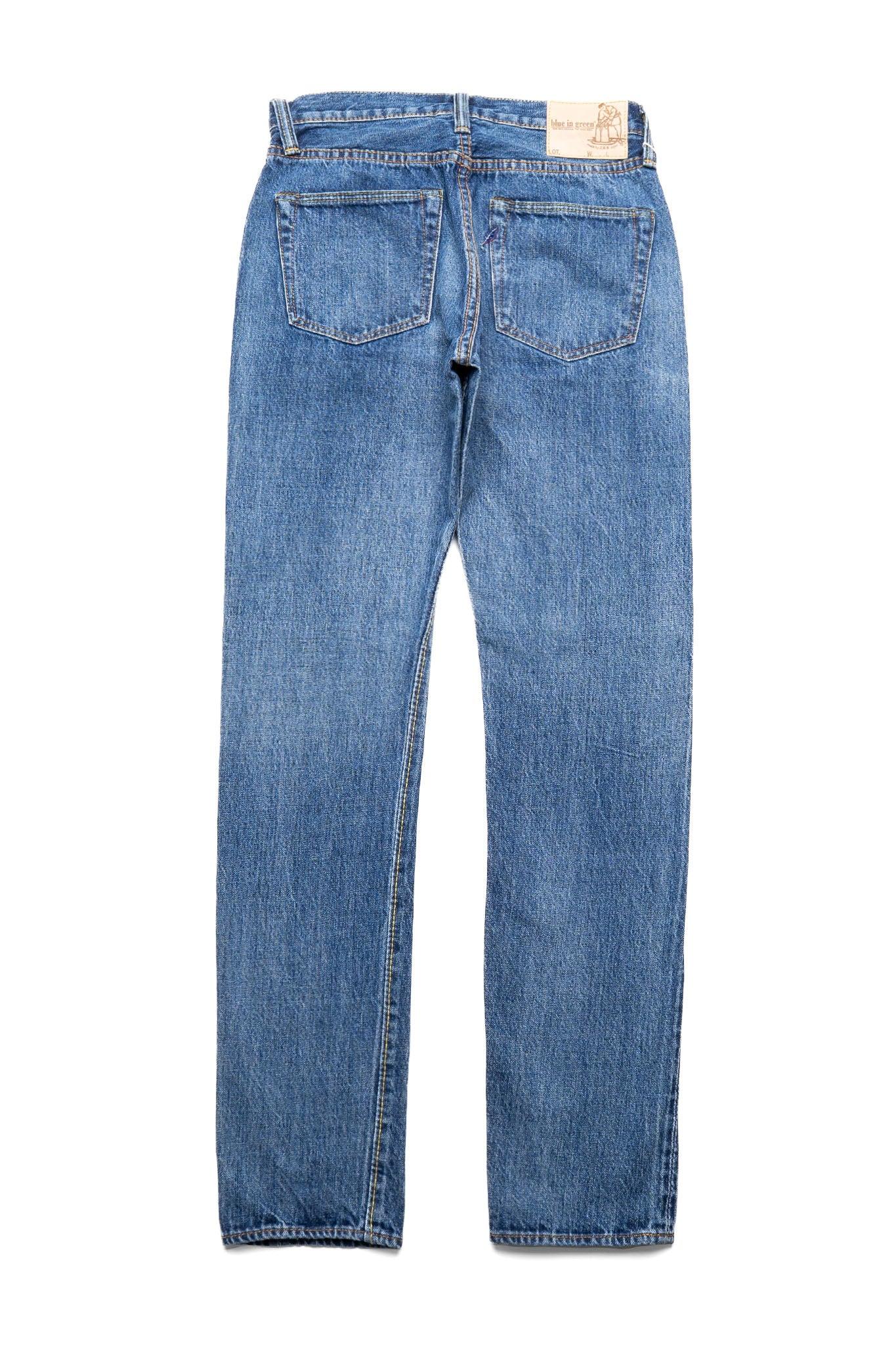 14oz Natural Used Wash Relaxed Tapered - Indigo