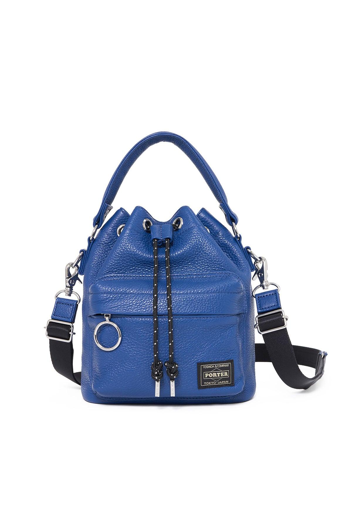 Balloon Bag / Leather (S) - Blue