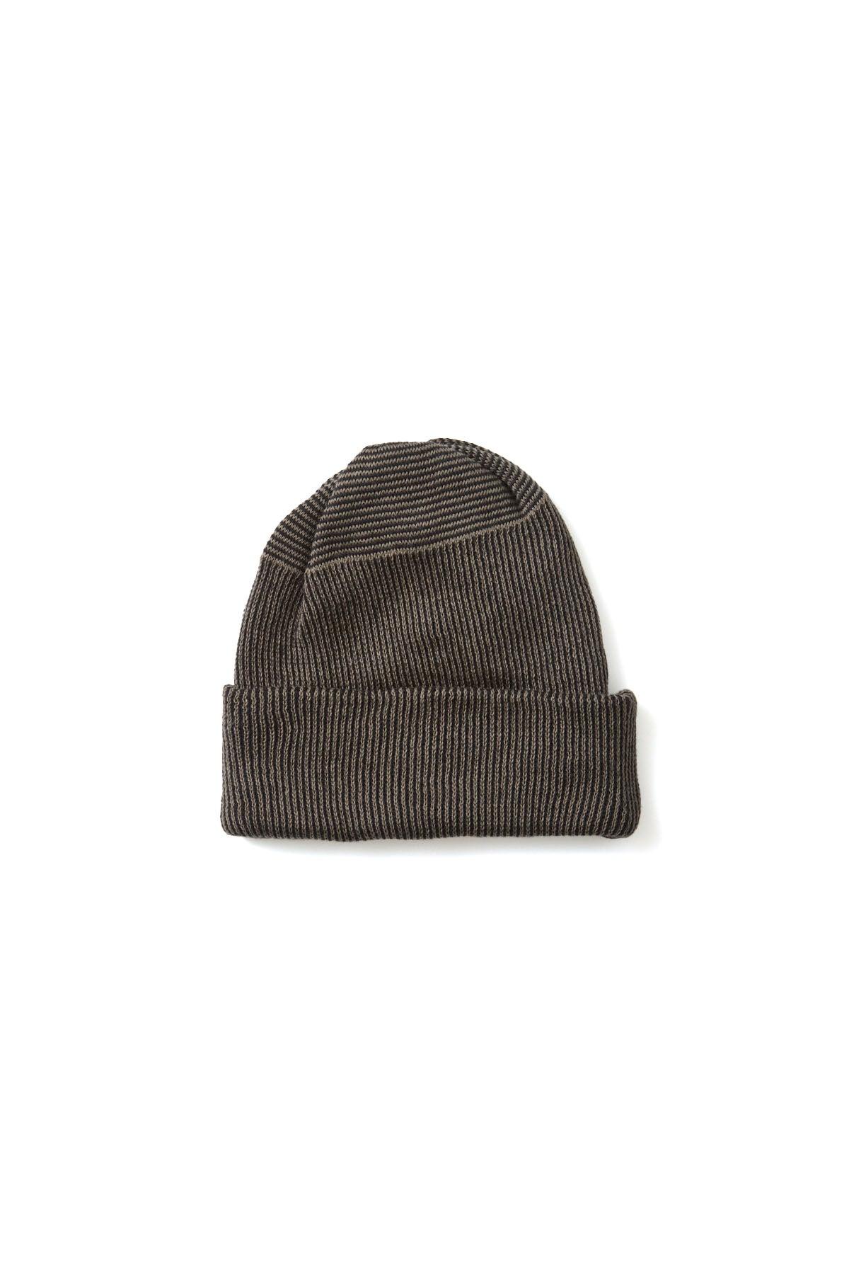 ROTOTO Super Soft Acorn Beanie - Moss Grey/Black