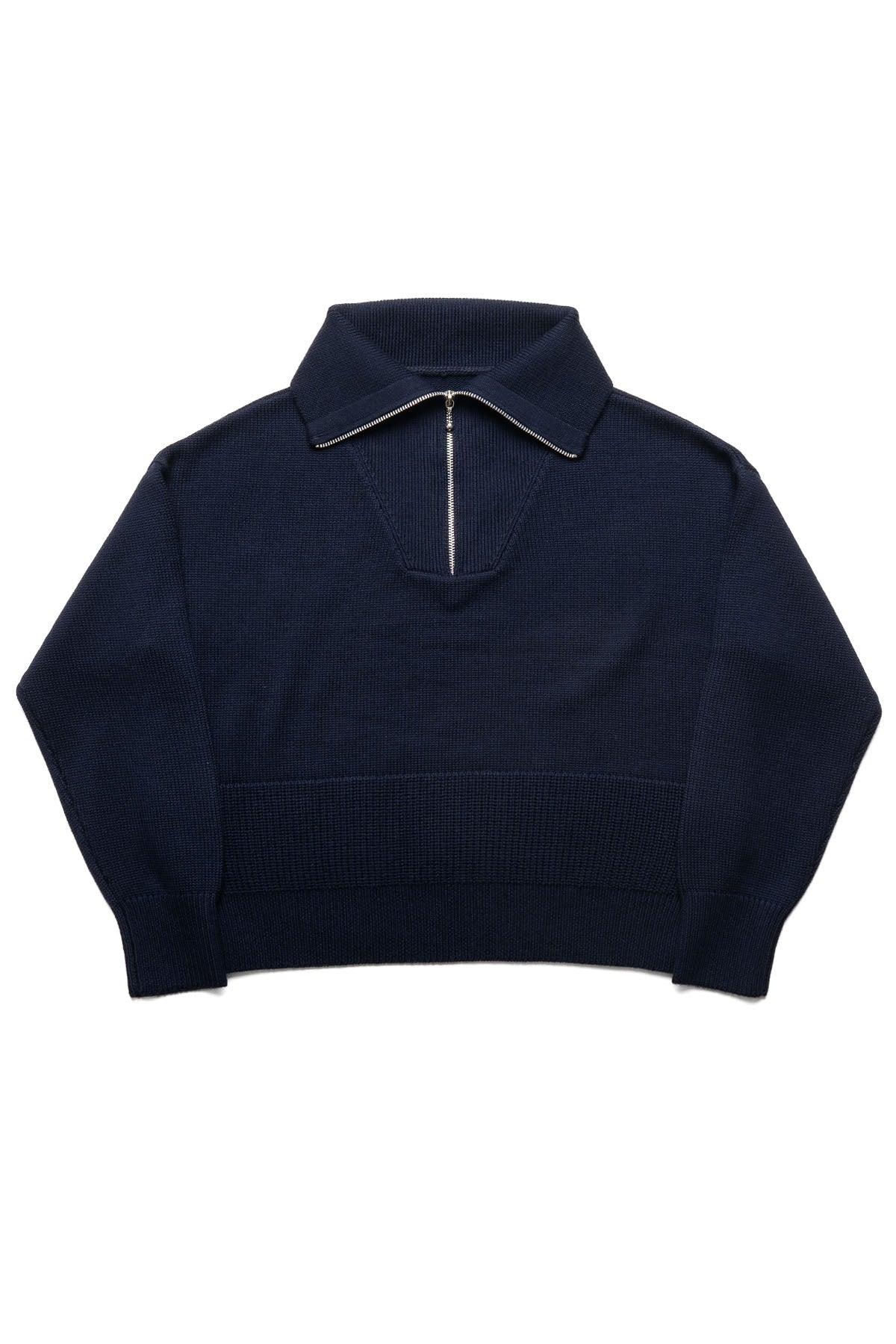 Track Sweater - Navy