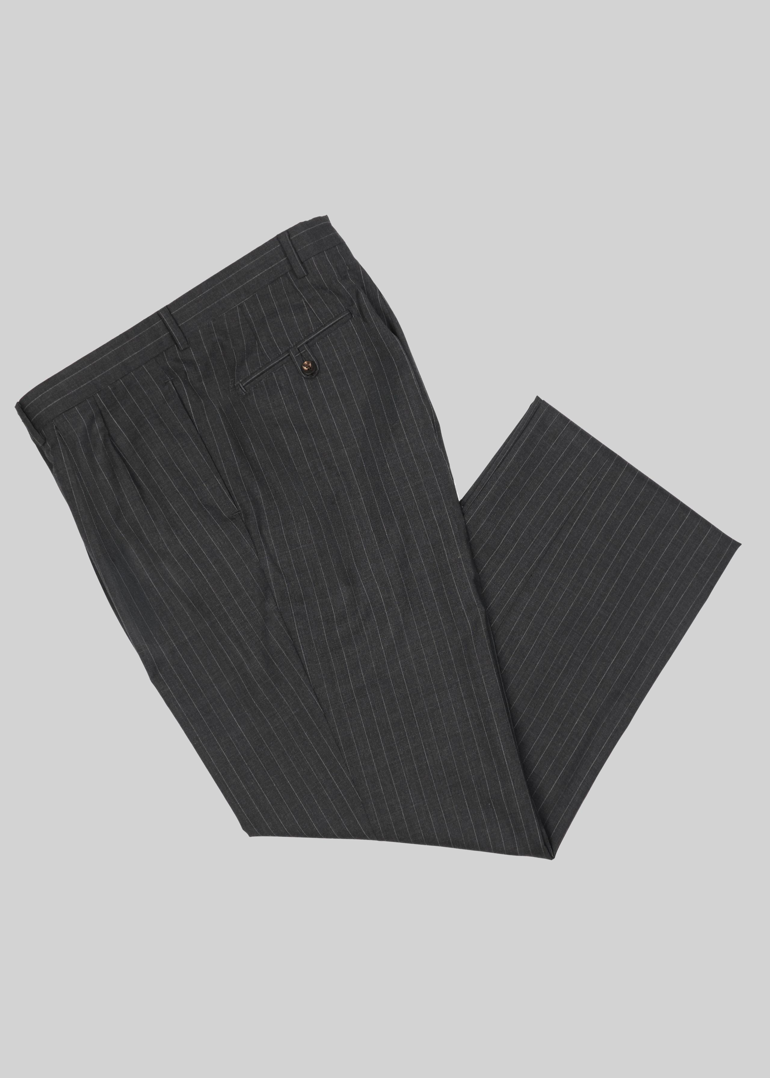 Pinstripe Pleated Trouser