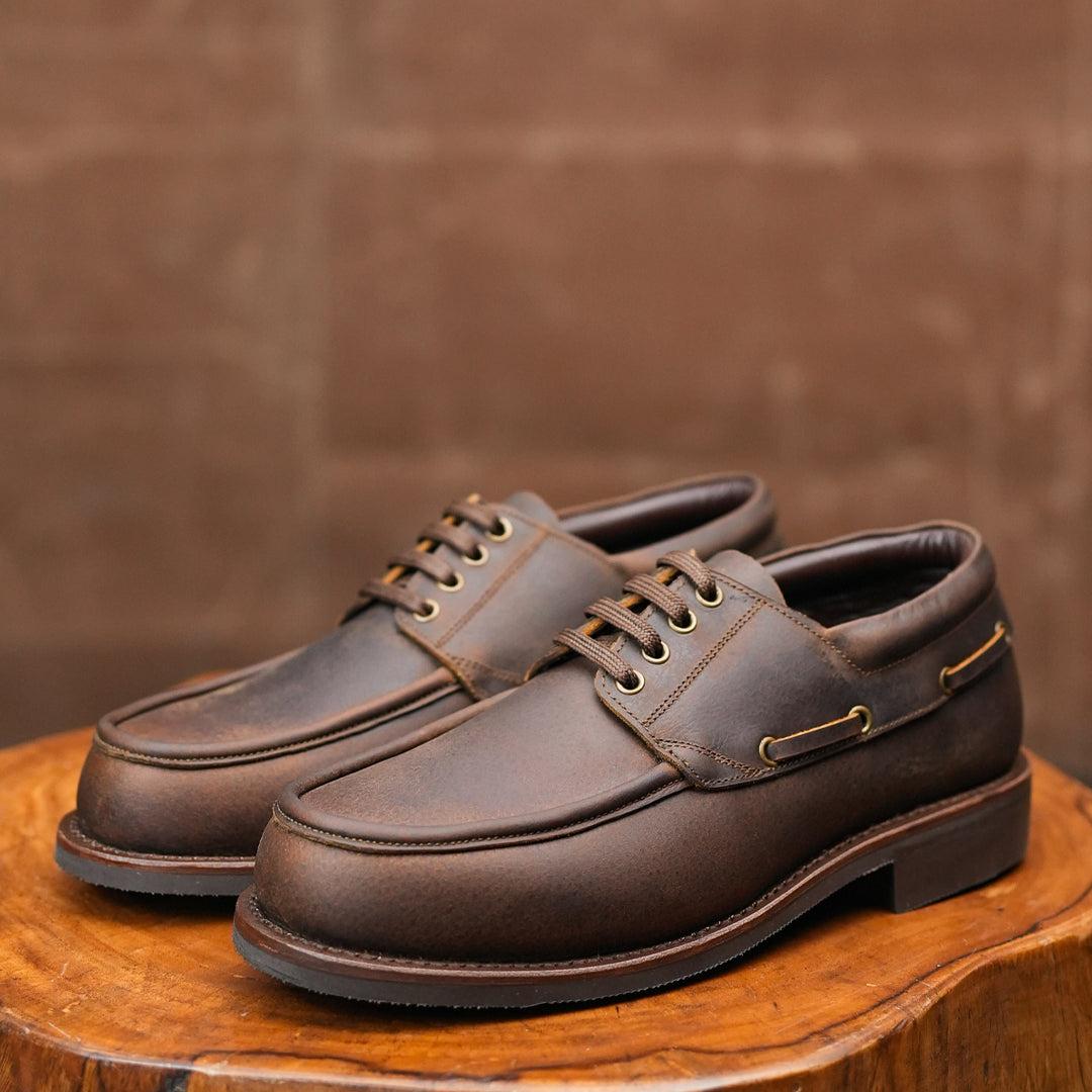 Voyager Boat 2.0 Shoes (Vintage Brown) Goodyear Welted