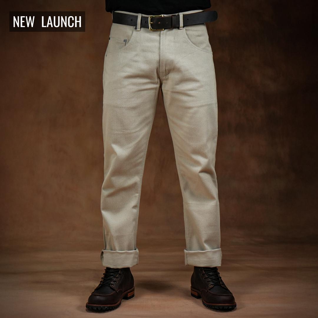 Five Pocket Arctic Wolf 12 Oz Cotton Twill Pants For Men (Slim Straight)