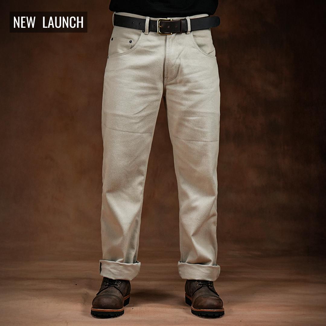 Five Pocket Arctic Wolf 12 Oz Cotton Twill Pants For Men (True Straight)