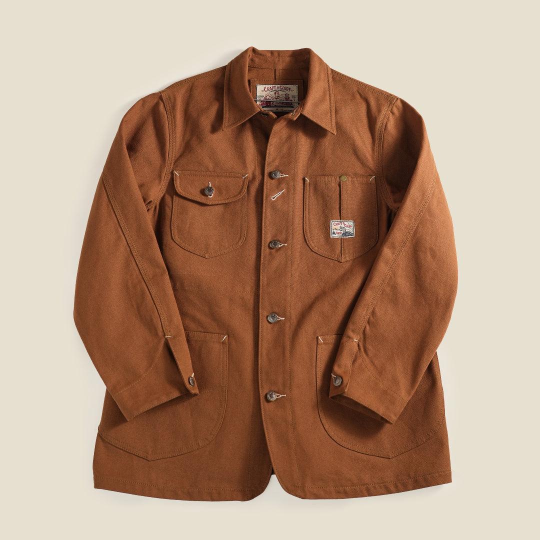 1930 Engineering Coverall Jacket Duck Canvas Fox Brown
