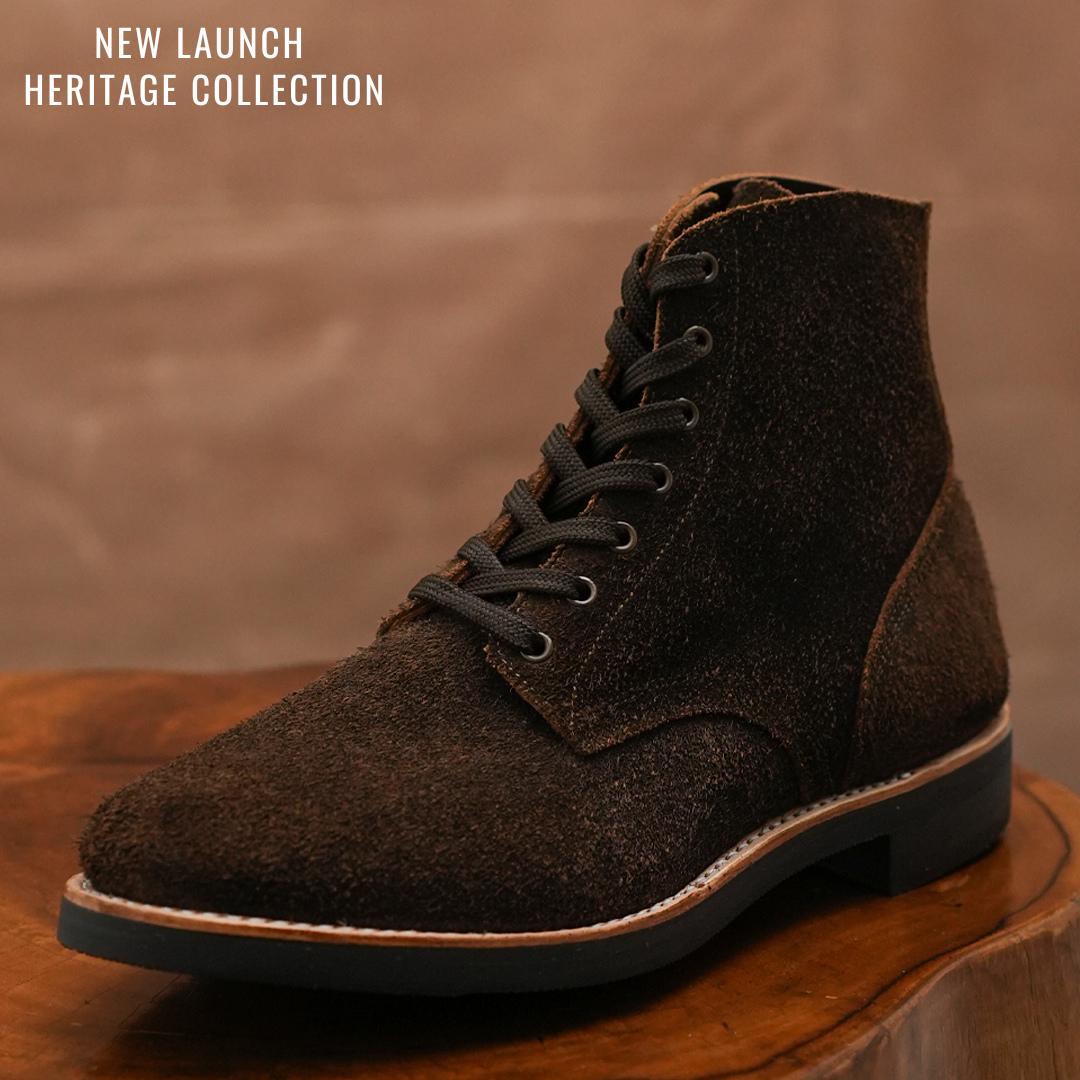 The Craft Boondocker Boots (Grizzly Brown Roughout) Goodyear Welted