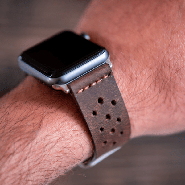 Artisan Apple Watch Leather Strap (Vintage Brown)