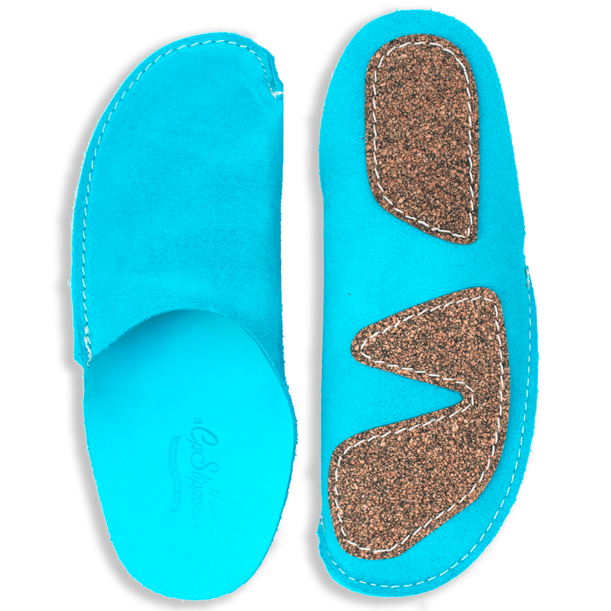 Turquoise CP Slippers Luxe