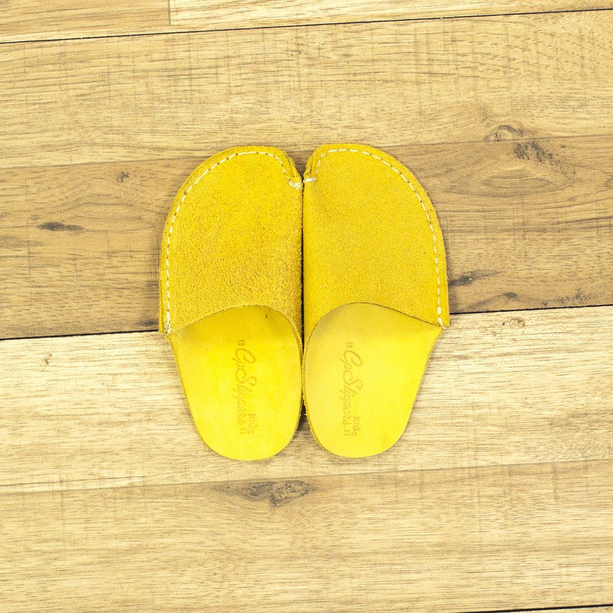 Yellow CP Slippers Kids Minimalist