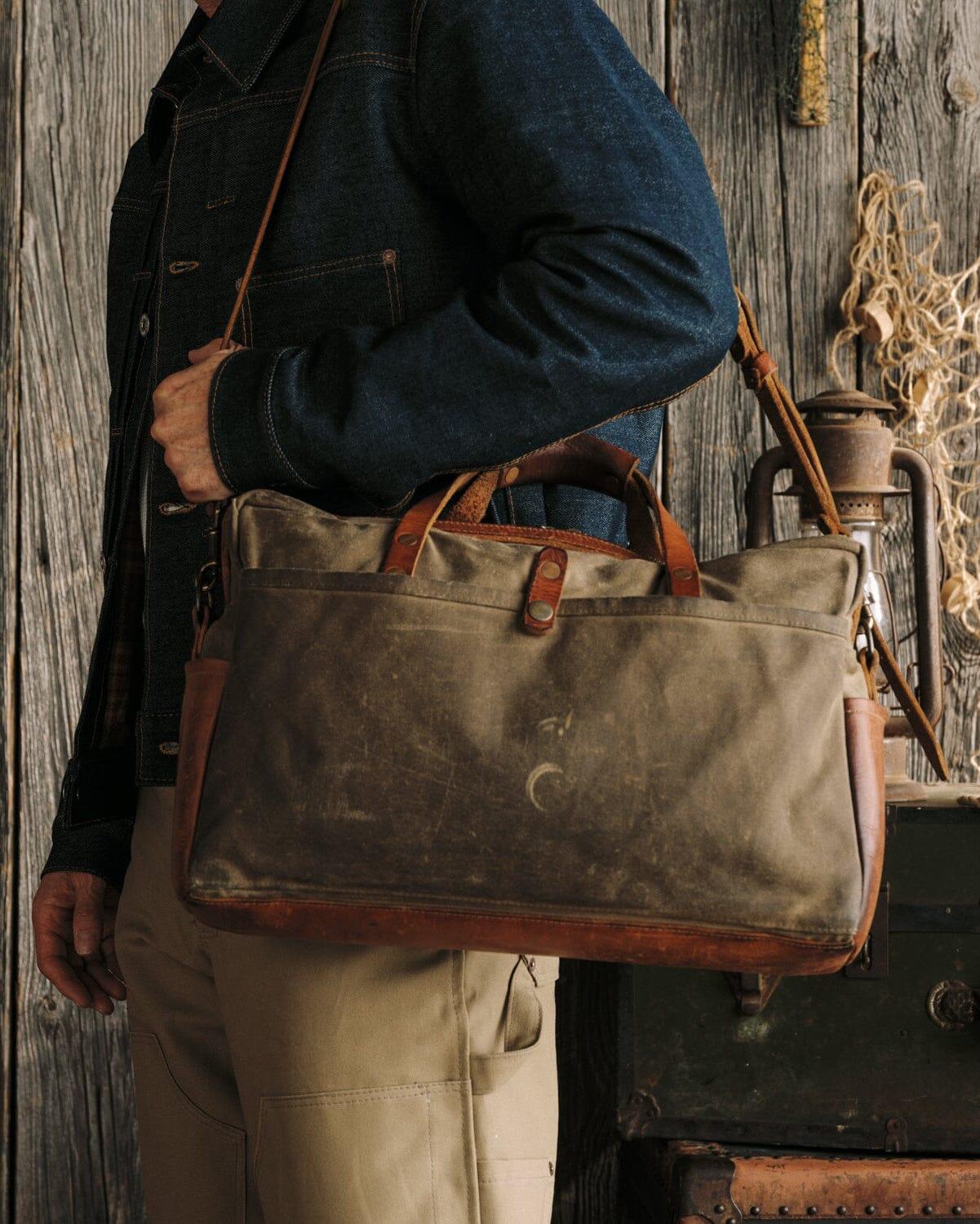 Courier Briefcase - Field Tan