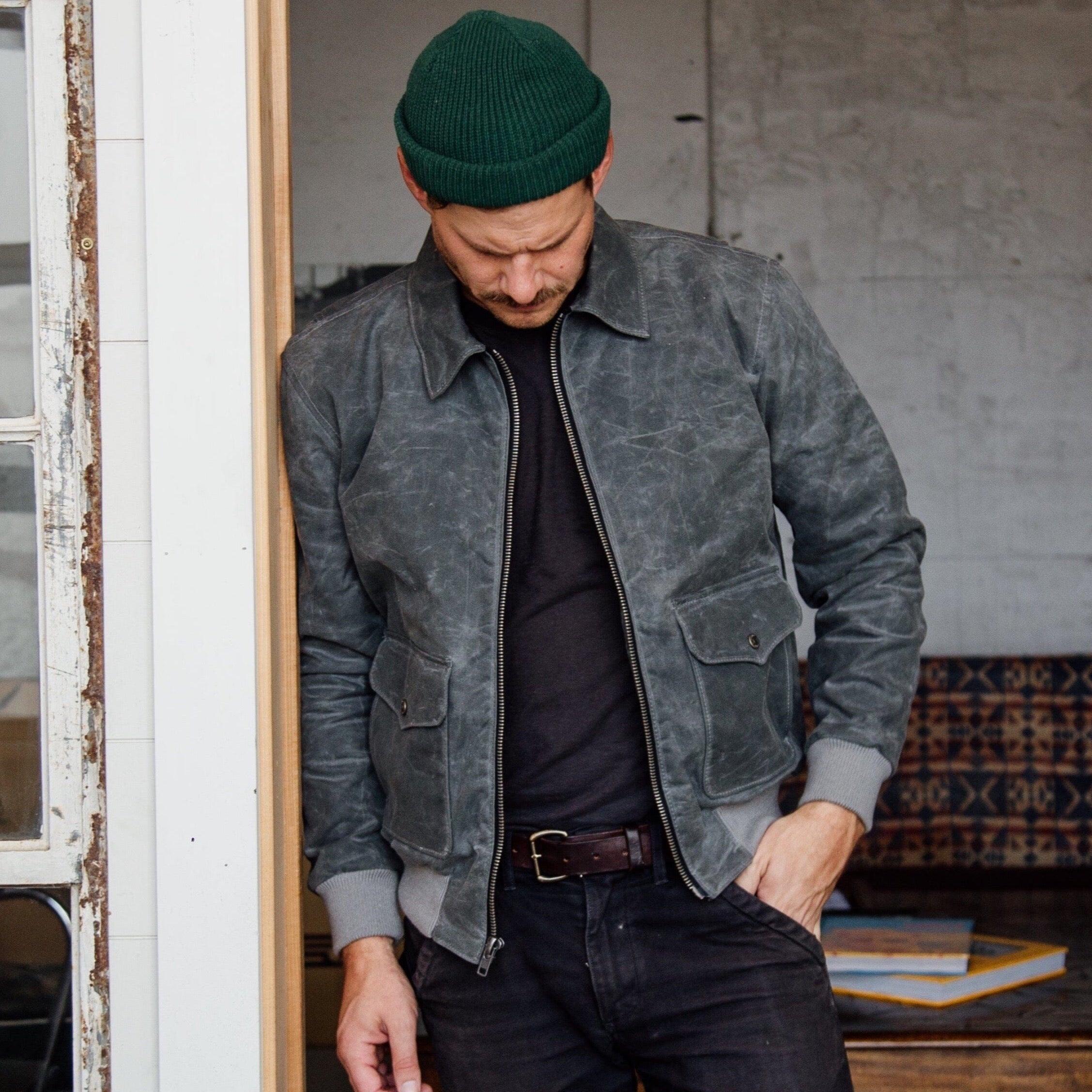 G-1 Waxed Bomber - Charcoal