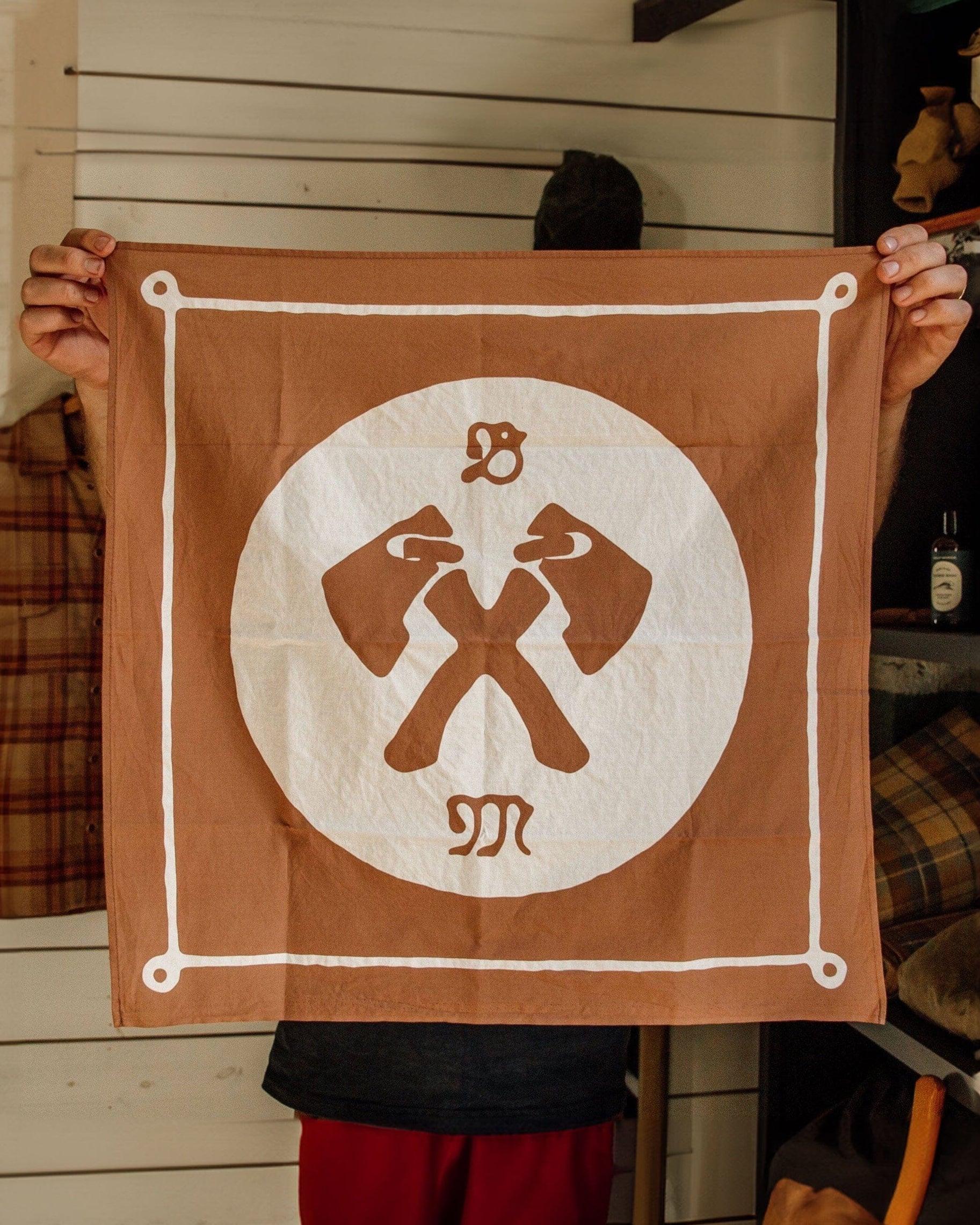 Axe Bandana - Japanese Selvedge - Tobacco