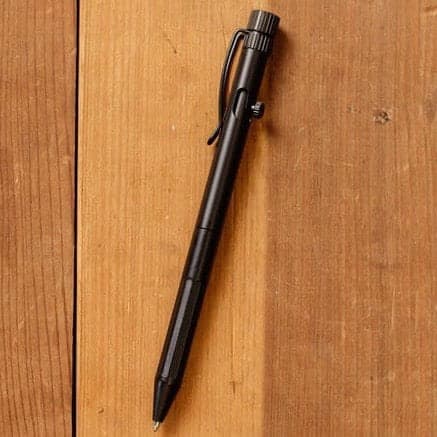 Black Bolt-Action Pen