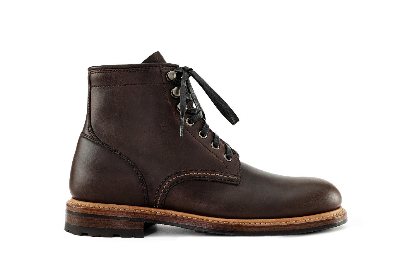 Edmund Plain Toe Boot Brown