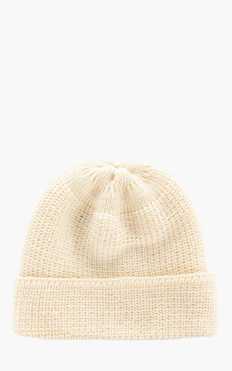 Borkum Knit Wool Beanie White